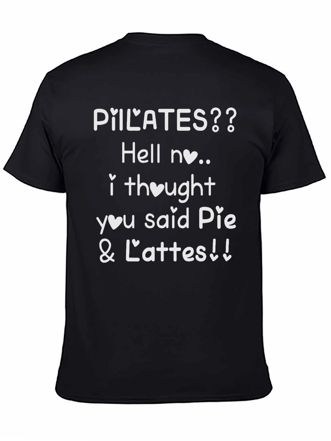 Black Pilates Pie and Lattes Graphic Tee view 4