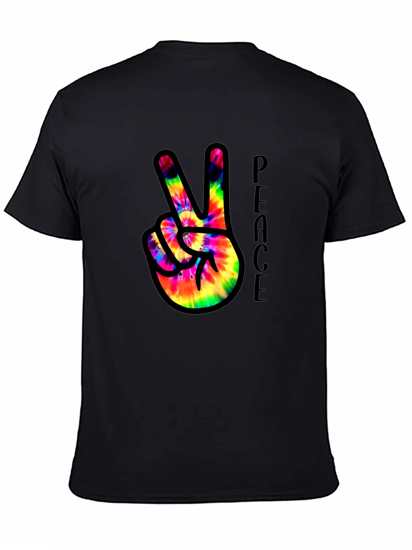 Peace Sign Tie-Dye T-Shirt - 4