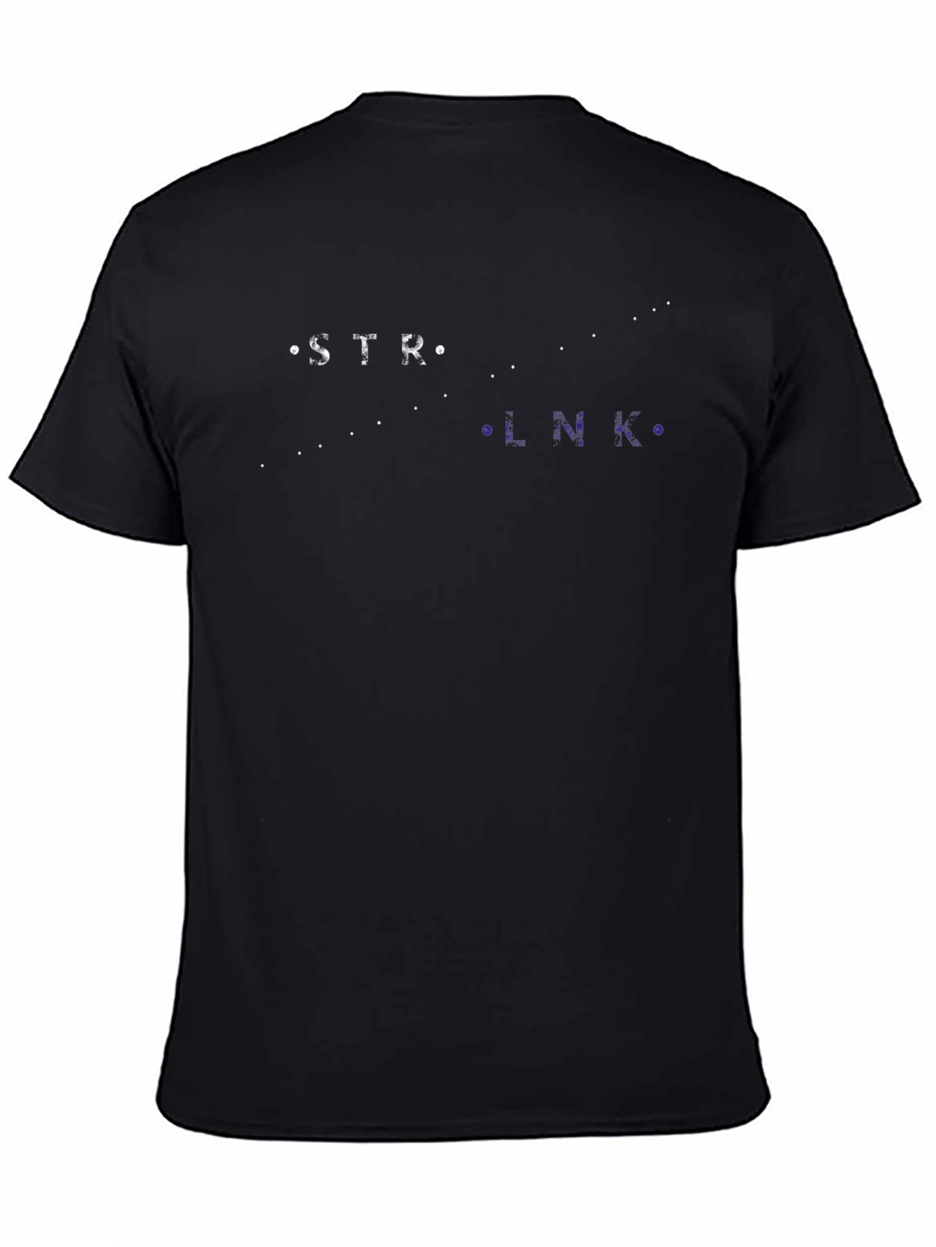 Black Strong Link Constellation Graphic Tee - Soft Cotton view 4