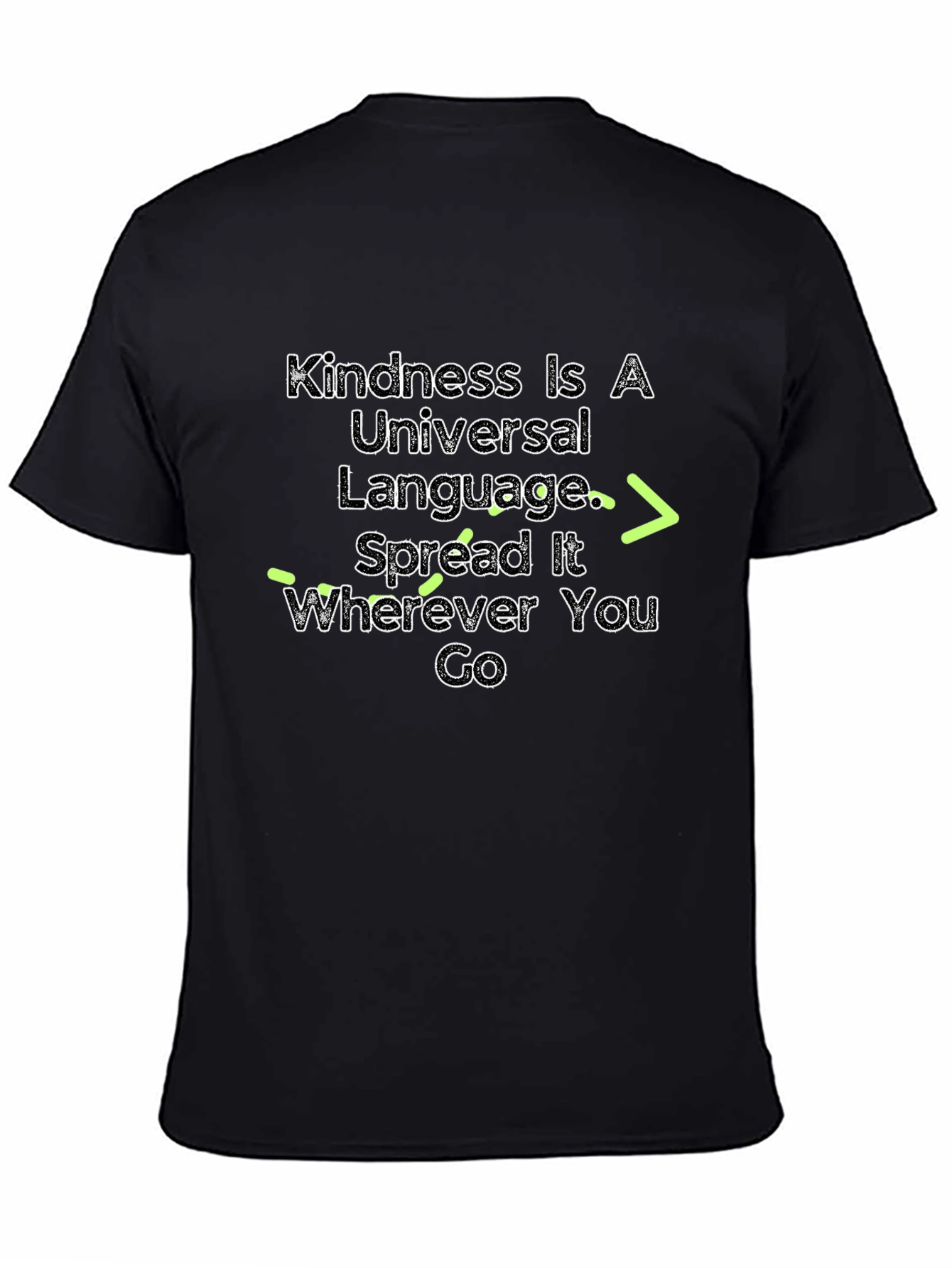 Black Kindness Is A Universal Language T-Shirt view 4