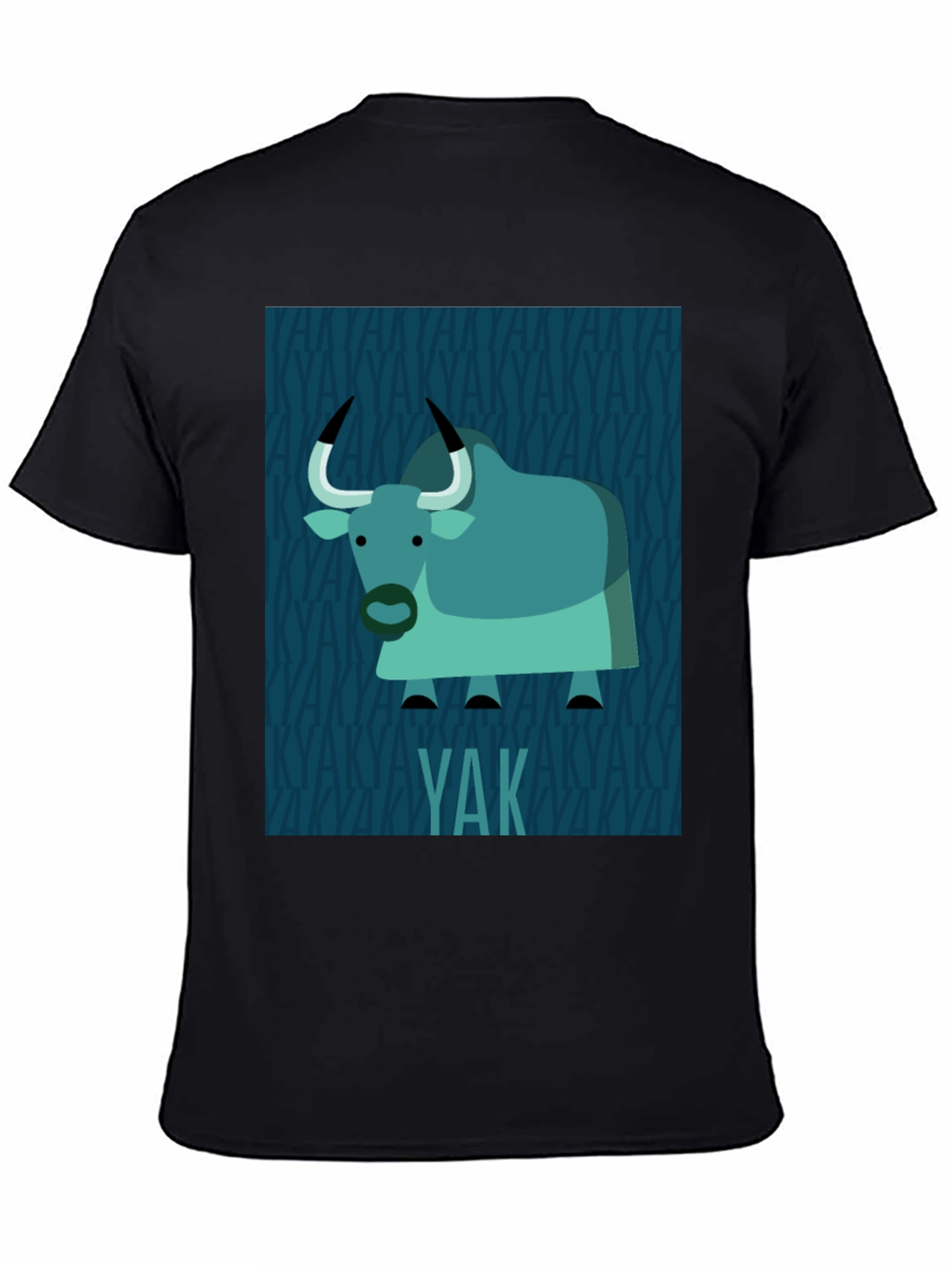 Black Yak Graphic Print T-Shirt - Black view 4