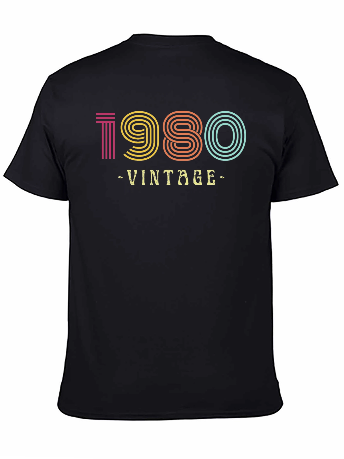 Black Vintage 1980 Graphic Tee view 4