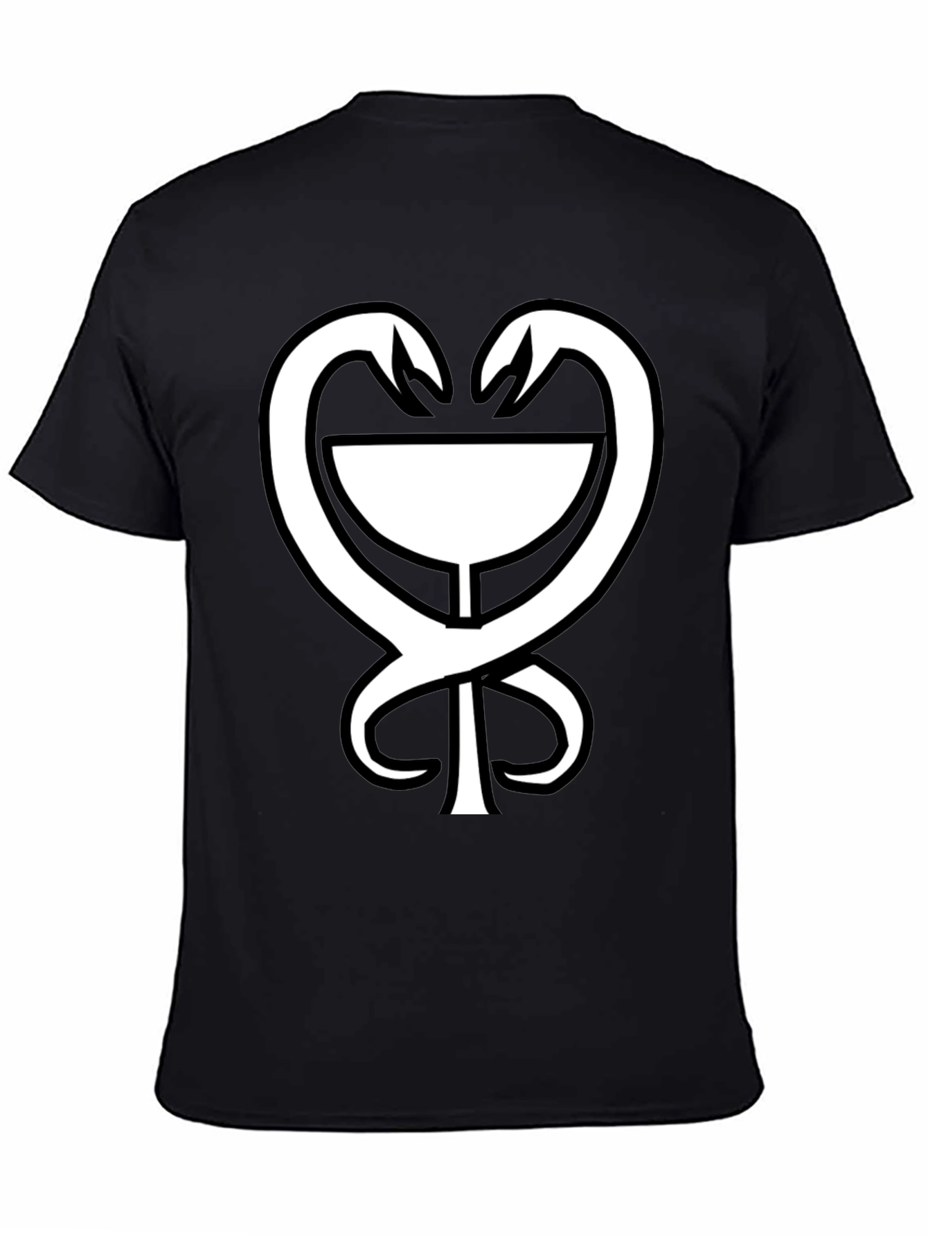 Black Aesculapian Staff T-Shirt view 4