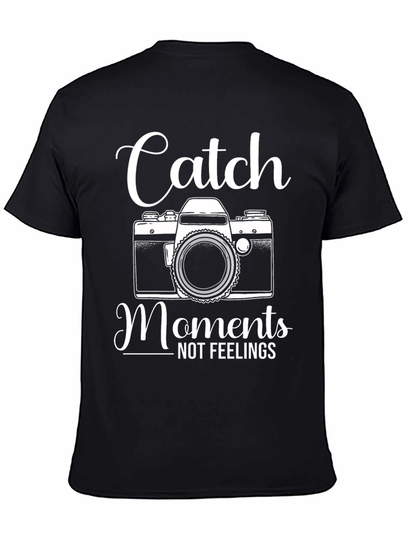 Black Catch Moments T-Shirt - Photographer Gift view 4