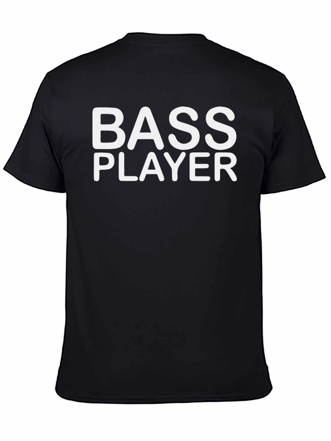 Black Bass Player T-Shirt - Musician Graphic Tee view 4