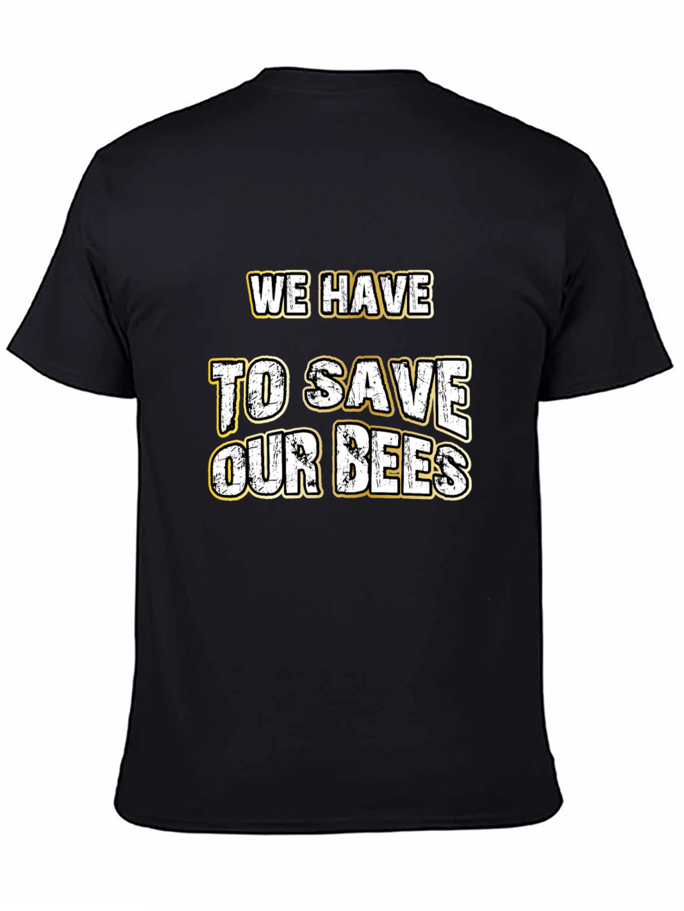 Black Save Our Bees Graphic Tee view 4