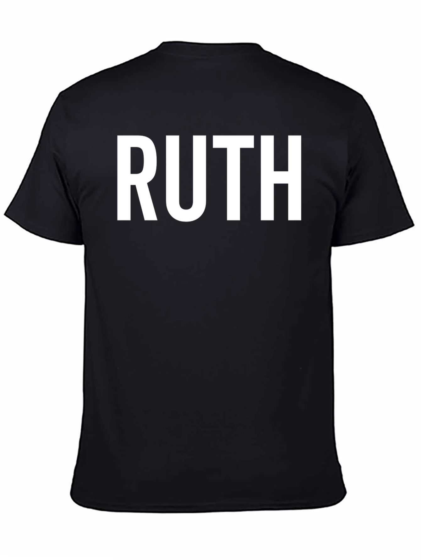 Black RUTH Graphic Tee - Bold Statement T-Shirt view 4