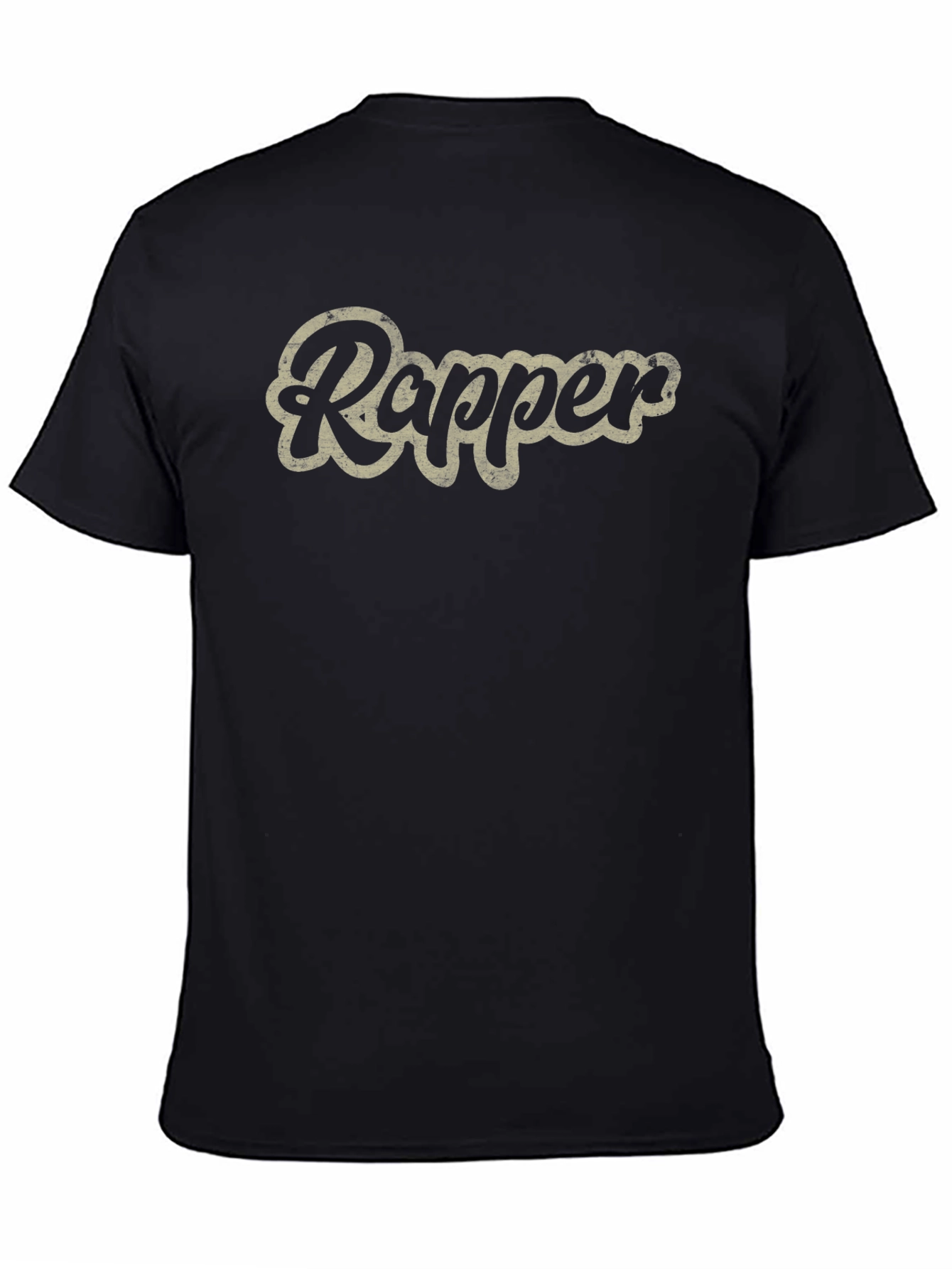 Black Rapper Graphic Tee - Vintage Style Comfort view 4