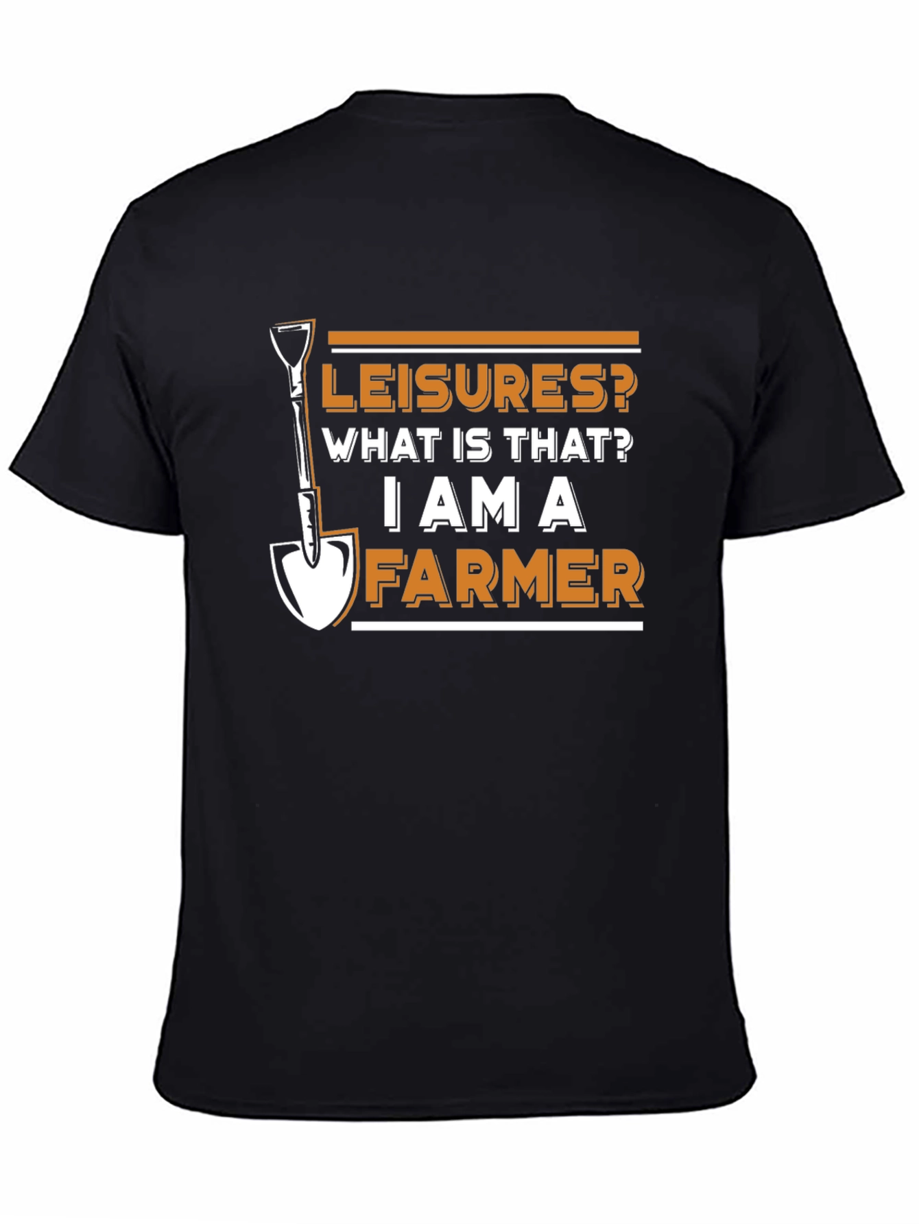 Black Leisures? I Am A Farmer Graphic T-Shirt view 4