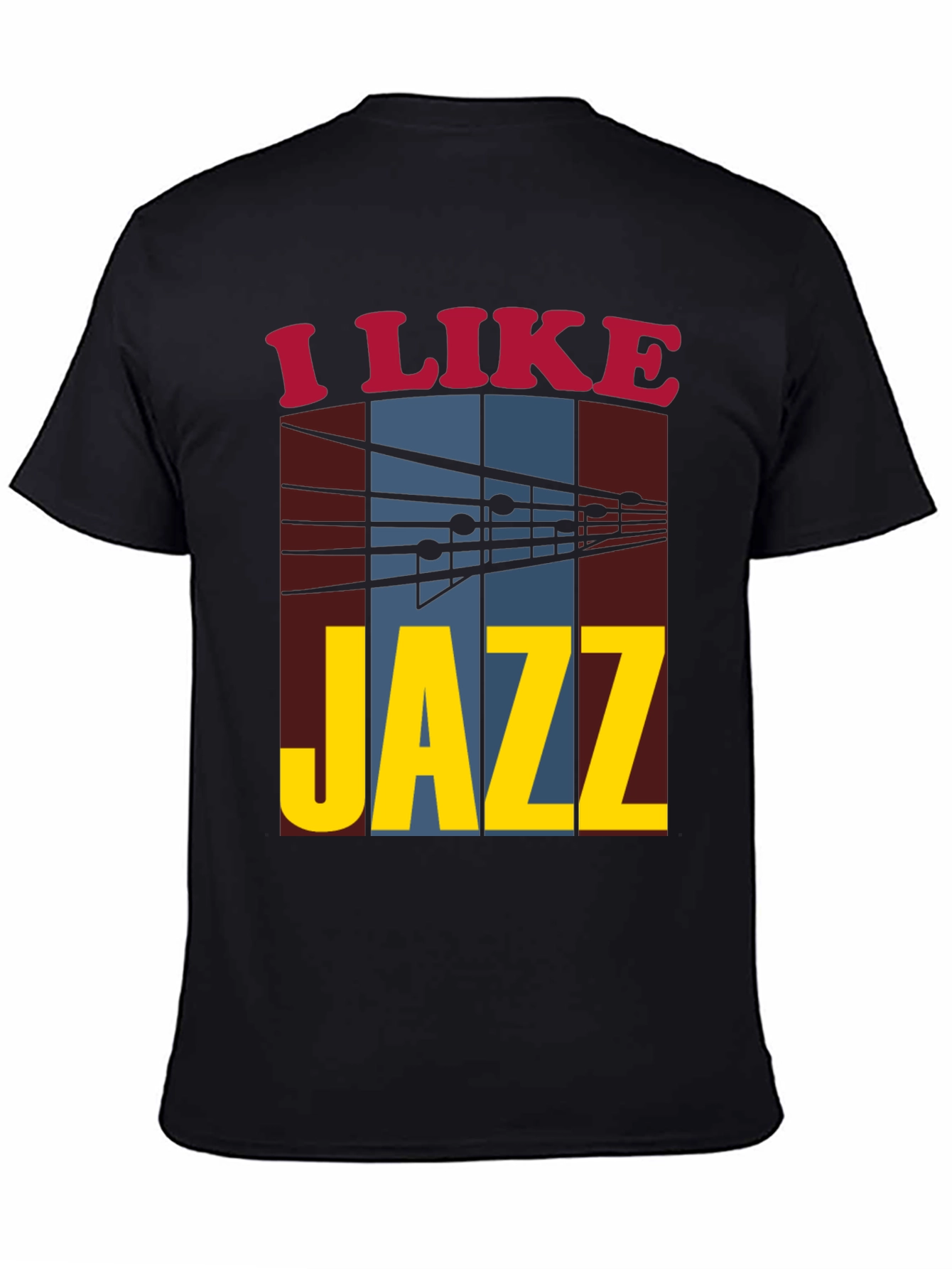Black I Like Jazz Graphic Tee view 4