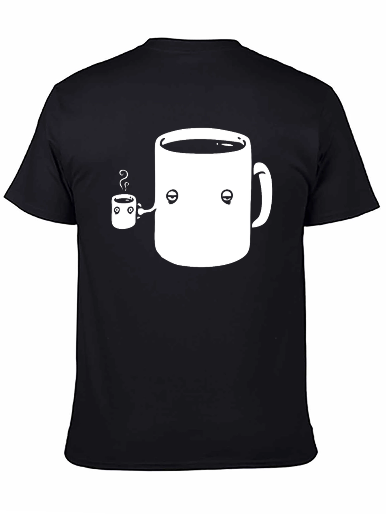 Black Funny Coffee Mug T-Shirt - Coffee Lover Gift view 4