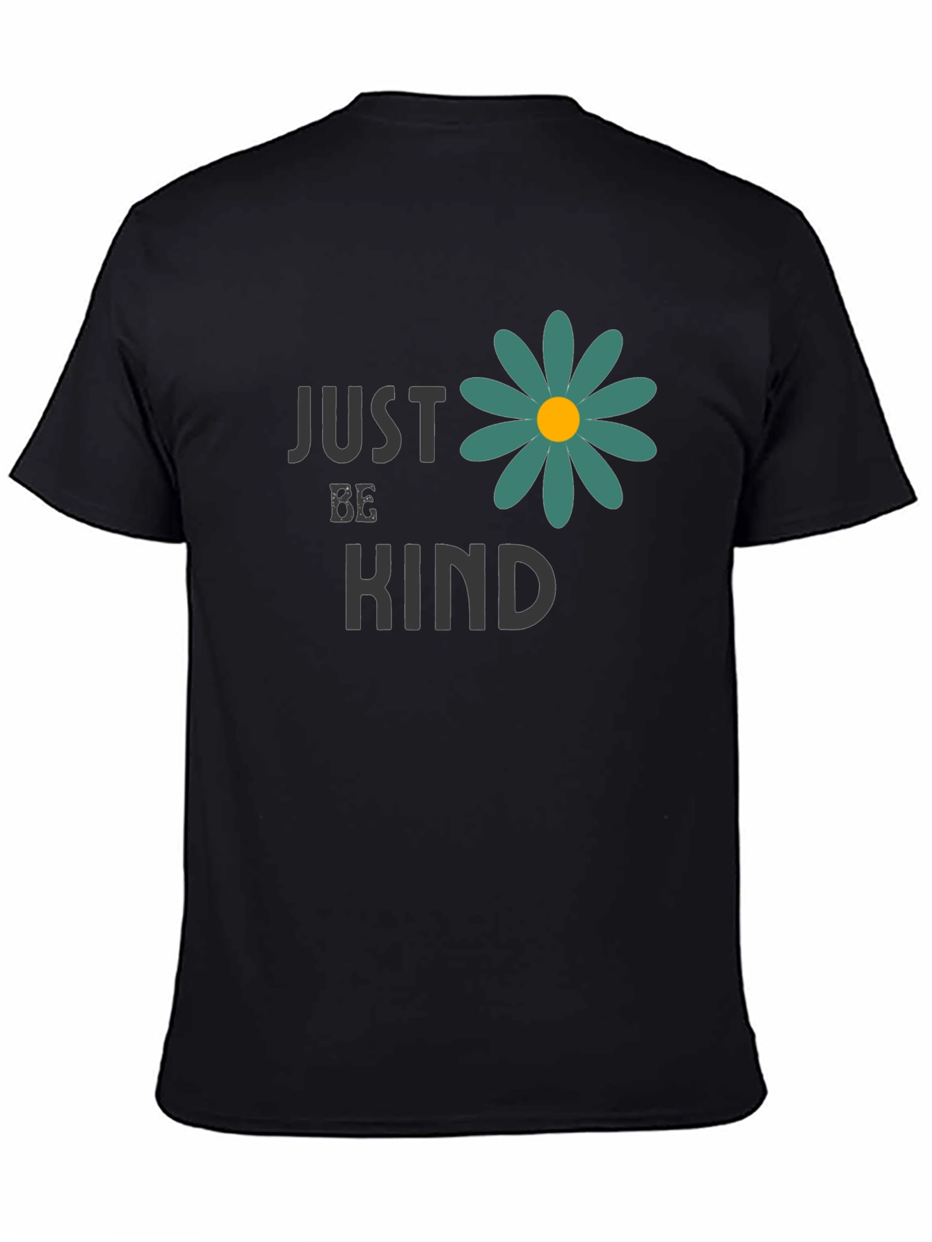 Black Just Be Kind Graphic T-Shirt - Comfort and Style view 4