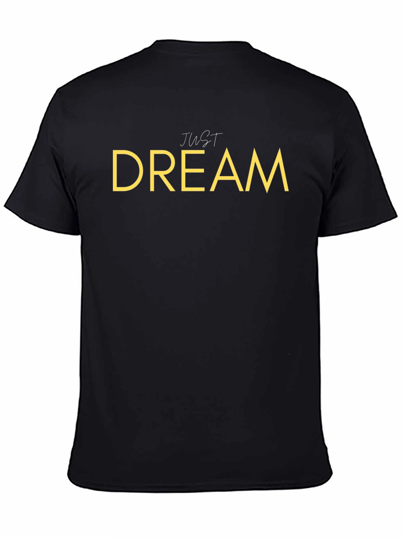 Black Just Dream Graphic Tee - Men's Black T-Shirt view 4