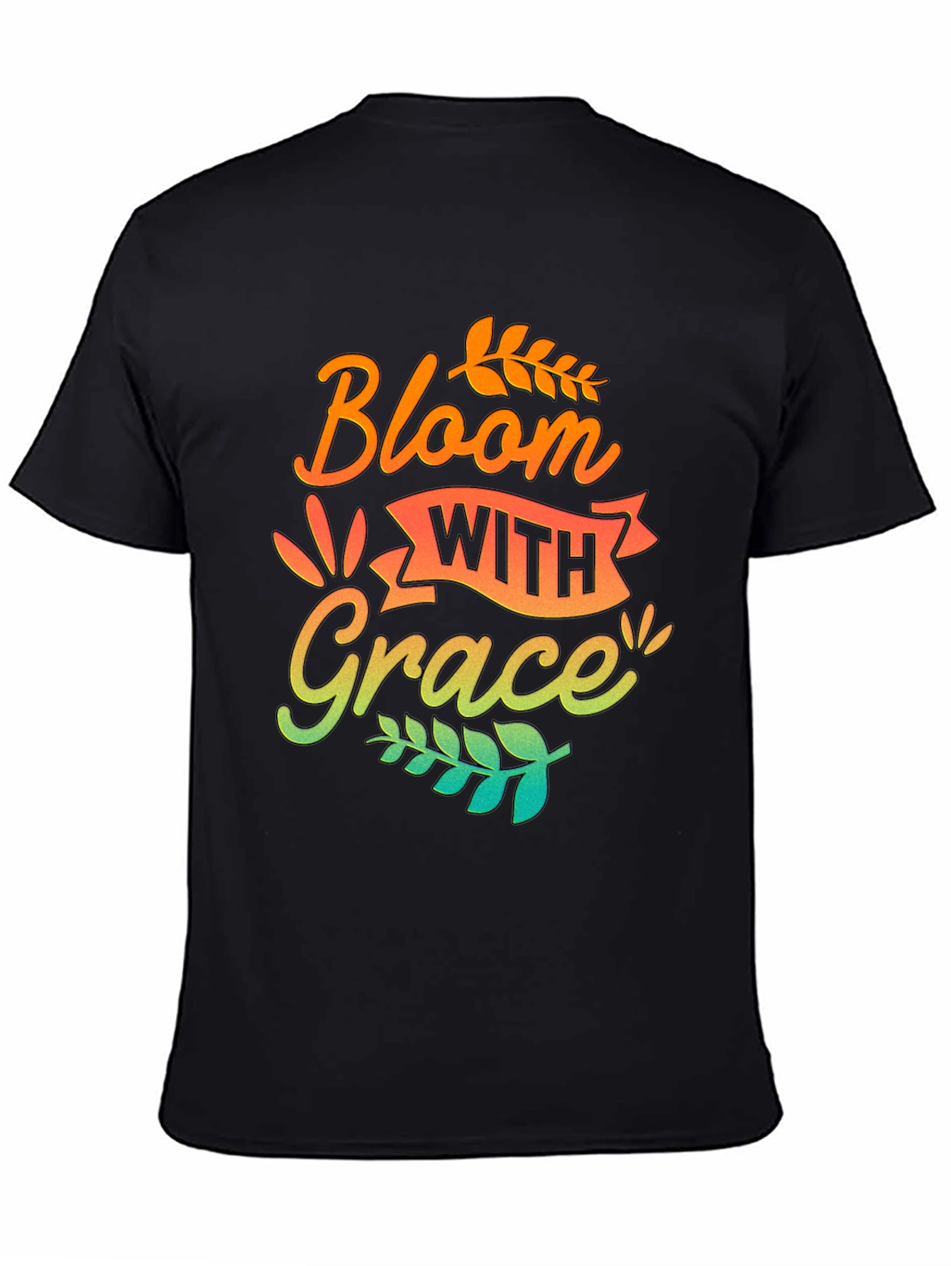 Black Bloom With Grace Graphic Tee view 4