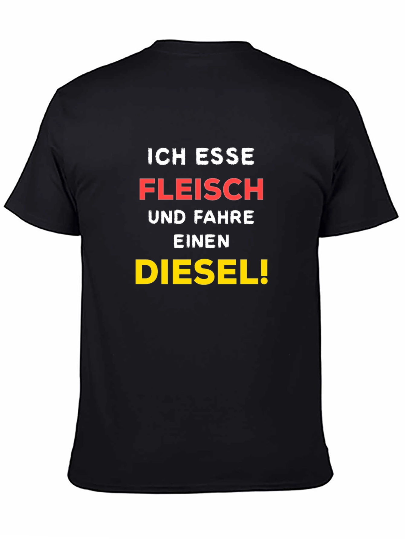 Black Ich Esse Fleisch T-Shirt - Diesel Fun Tee view 4