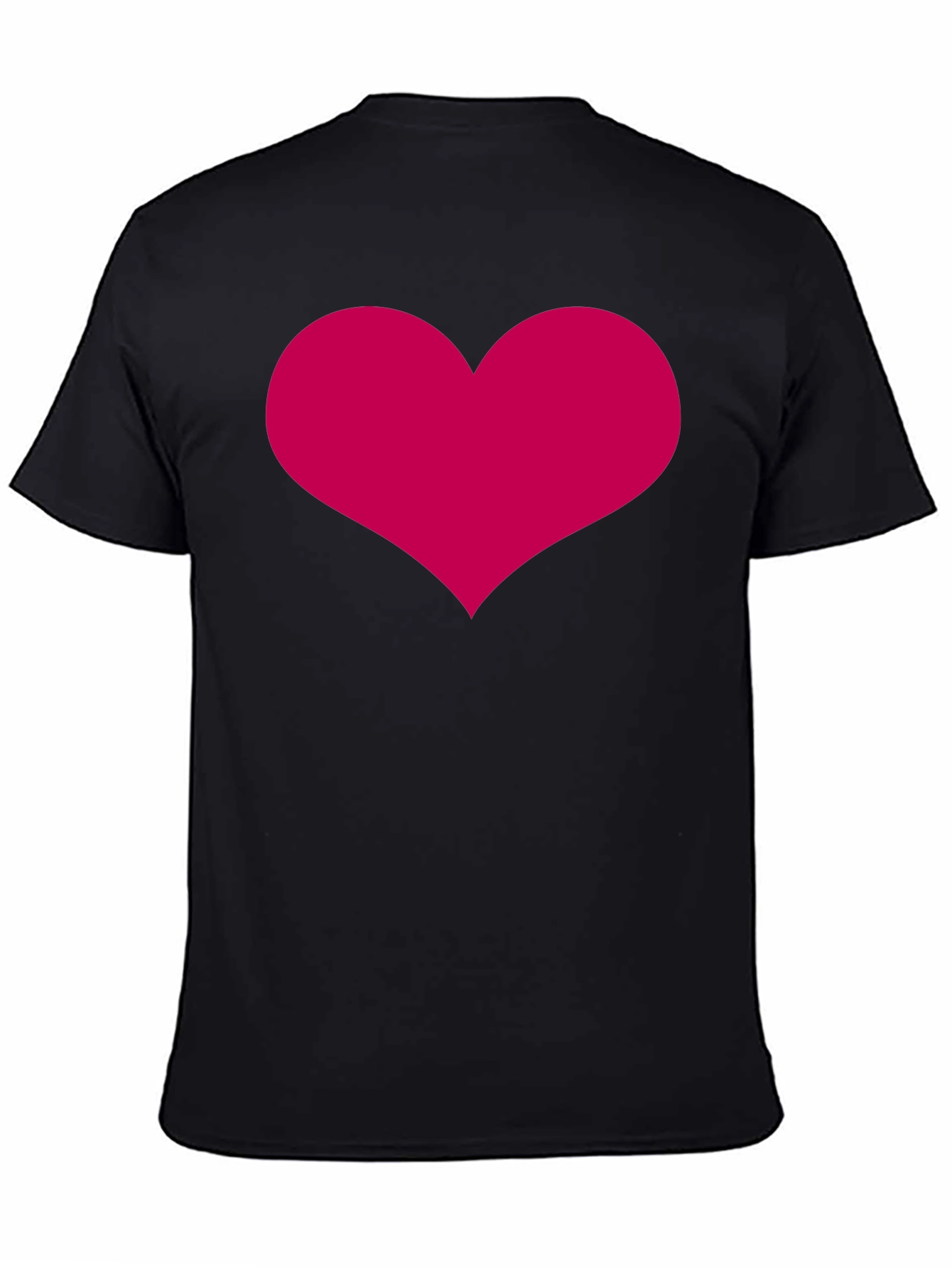 Black Heart Graphic Black T-Shirt Casual Wear view 4