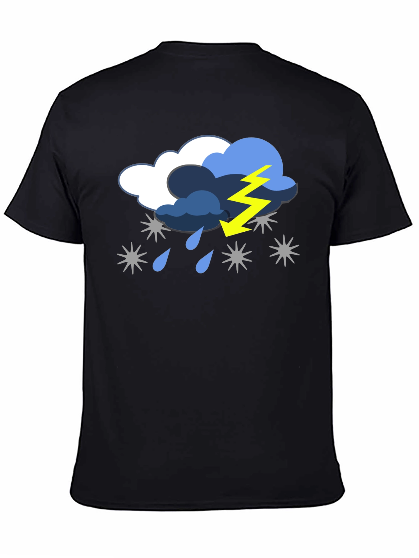 Black Stormy Weather Graphic Tee - Black T-Shirt view 4