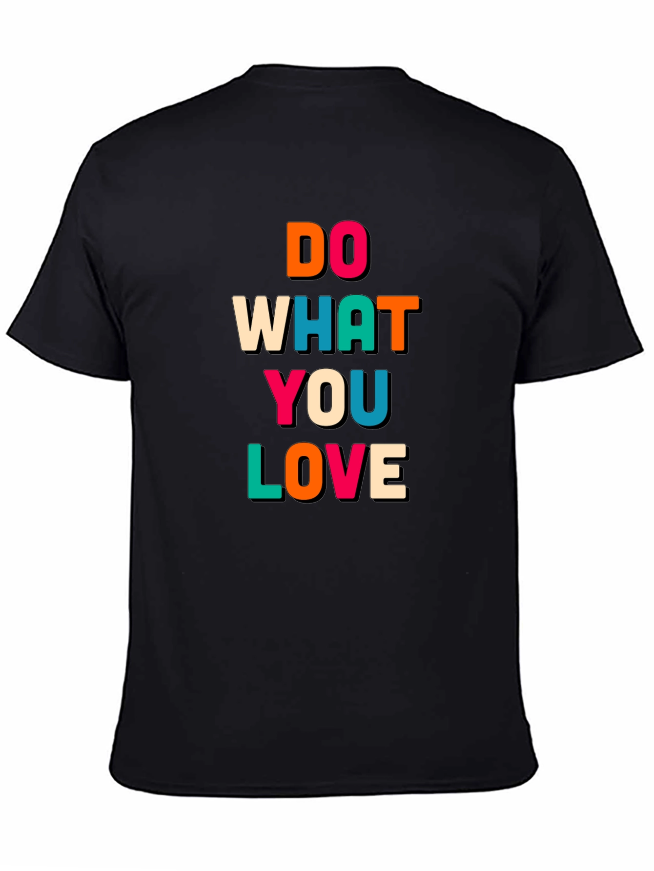 Black Do What You Love Graphic Tee - Black T-Shirt view 4