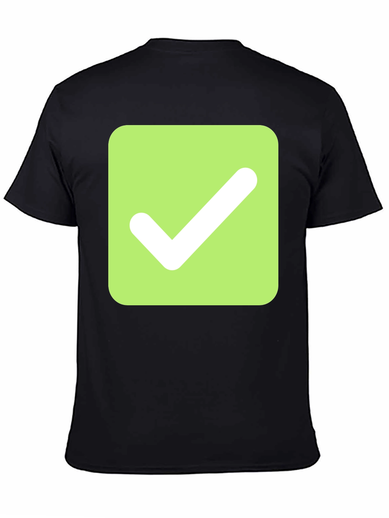 Black Checkmark Graphic Tee - Modern & Stylish view 4