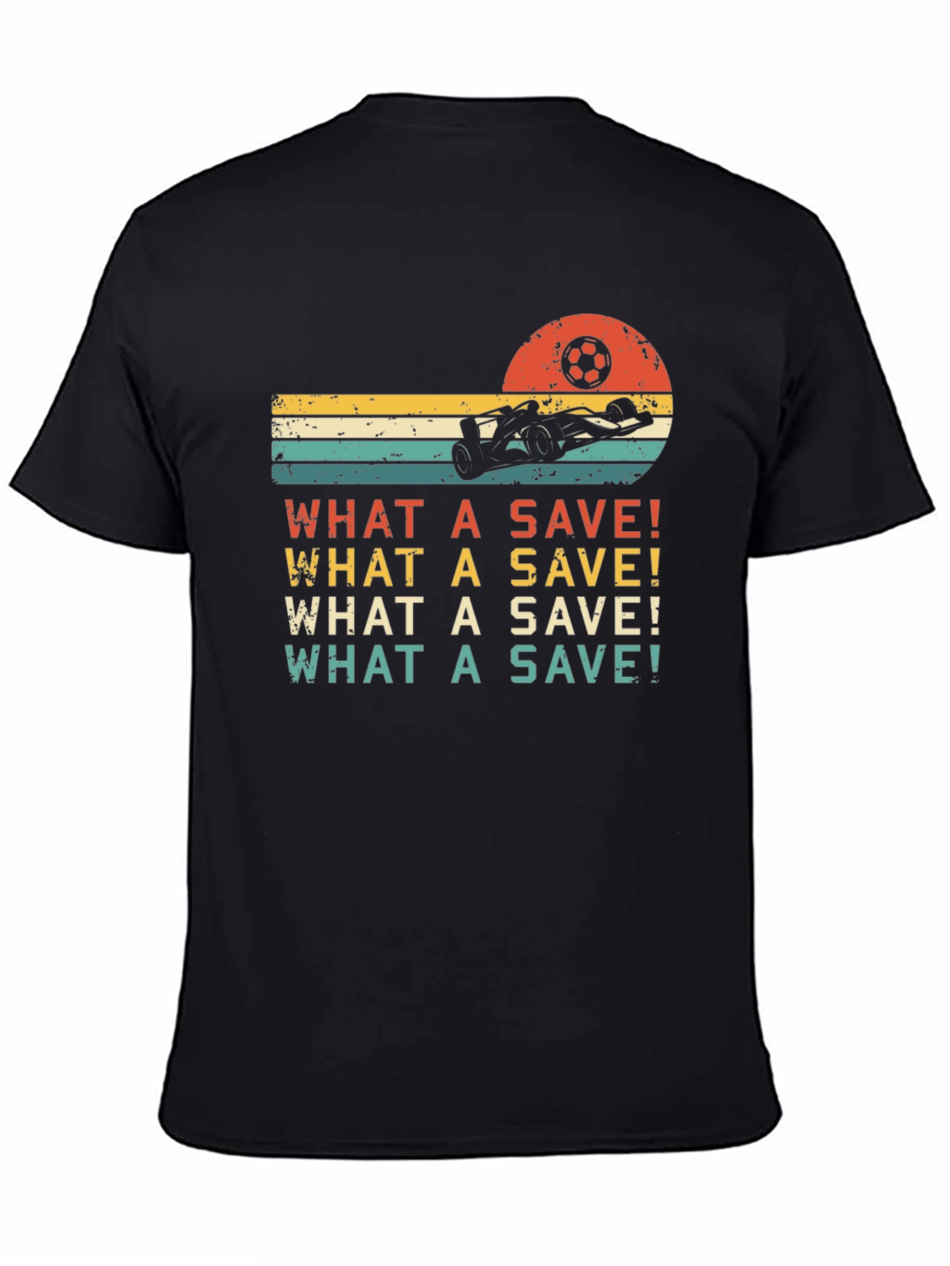 Black Retro What A Save! T-Shirt view 4