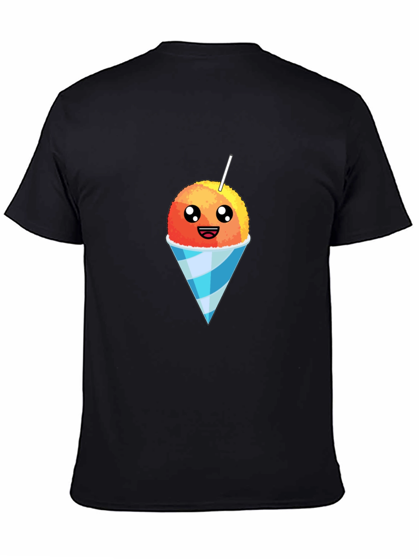 Black Snow Cone Graphic Tee - Sweet Treat Design view 4