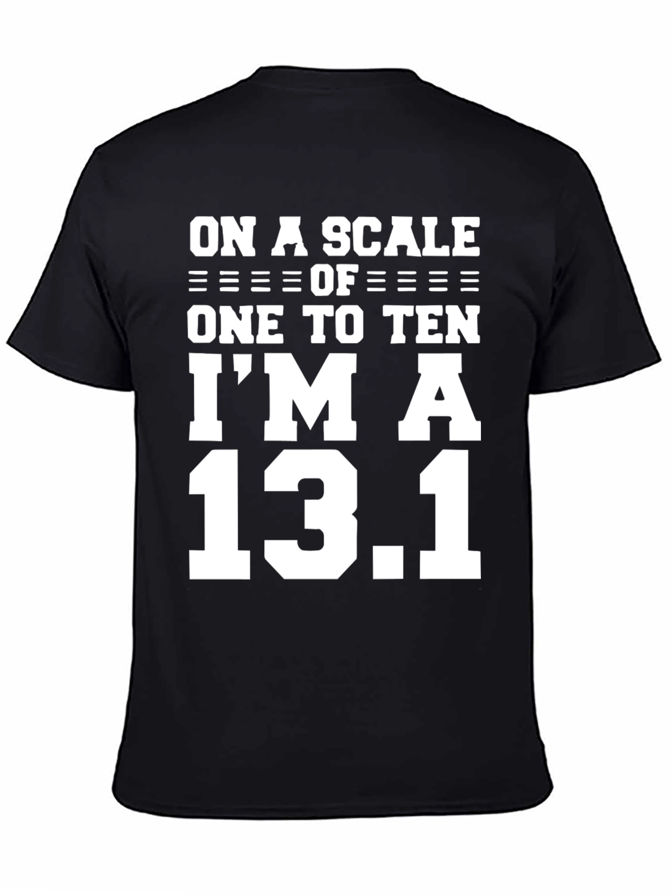 Black 13.1 Half Marathon T-Shirt - Funny Runner Tee view 4