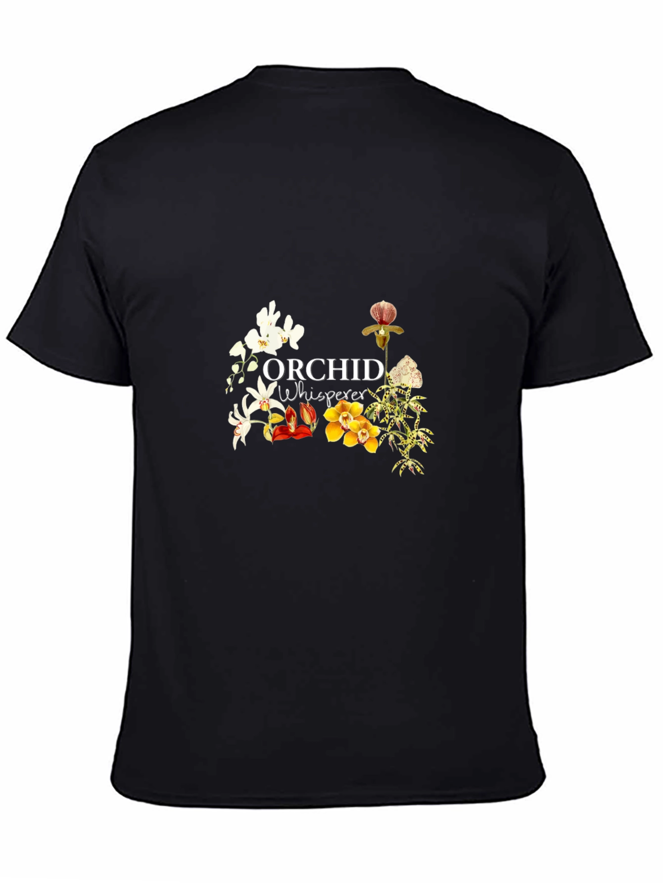 Black Orchid Whisperer Black Graphic Tee view 4