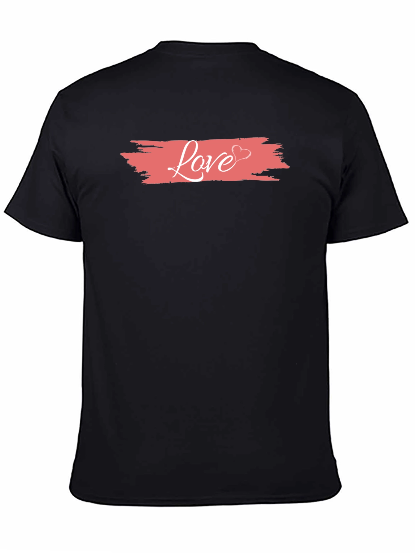 Black Love Graphic Black T-Shirt view 4