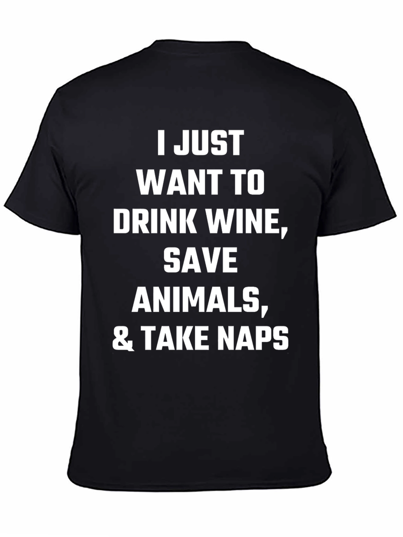 Black Wine, Animals, & Naps Graphic Tee - Unisex view 4