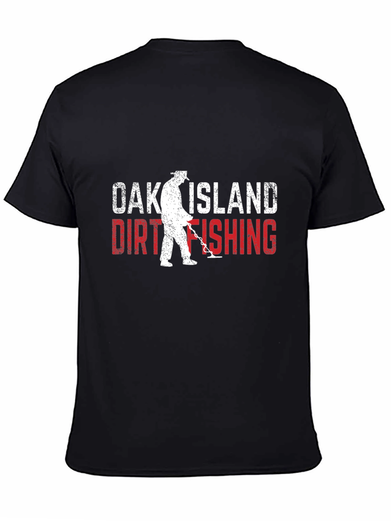 Black Oak Island Dirt Fishing T-Shirt view 4