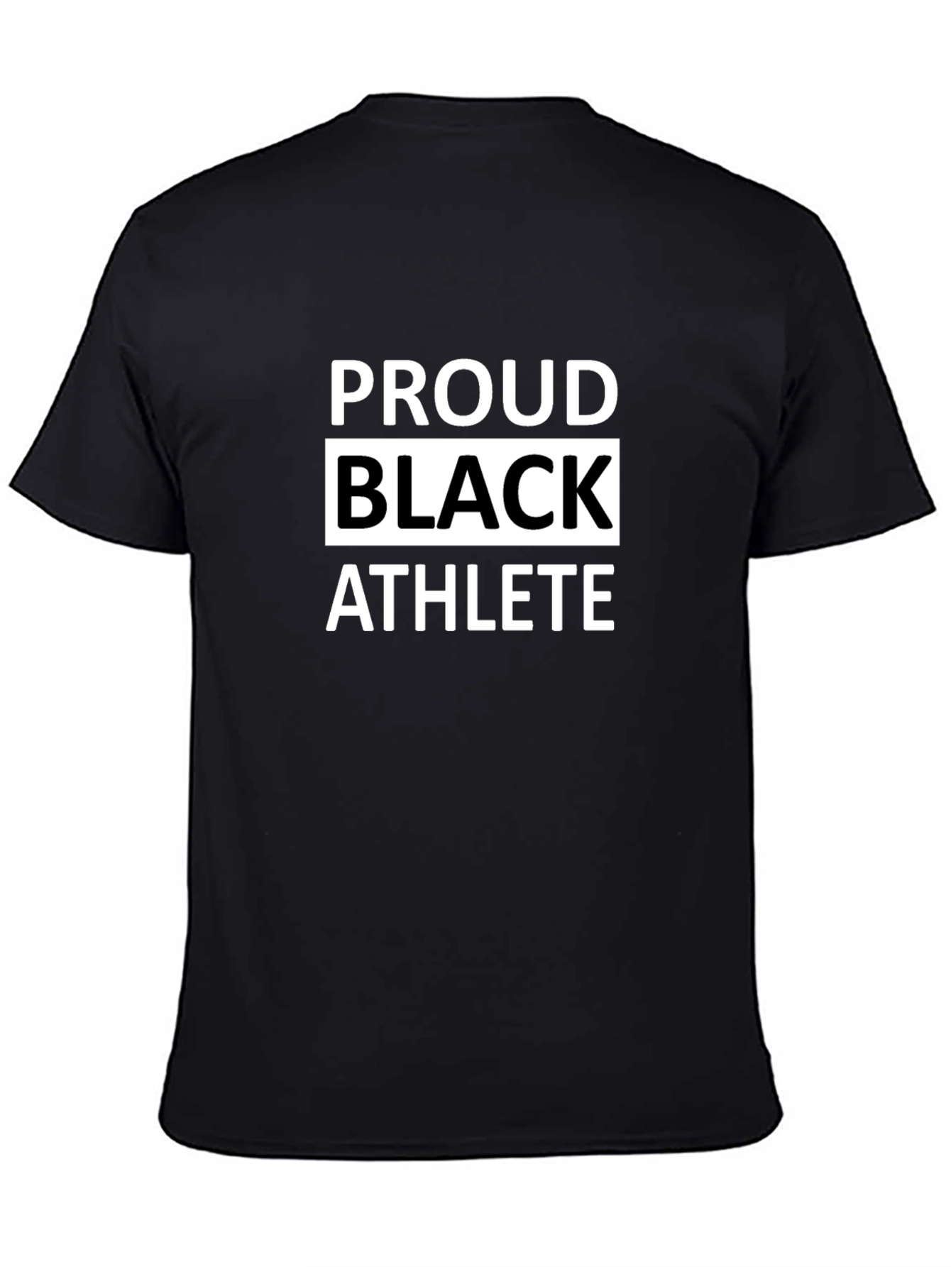 Black Proud Black Athlete T-Shirt - Bold Statement Tee view 4