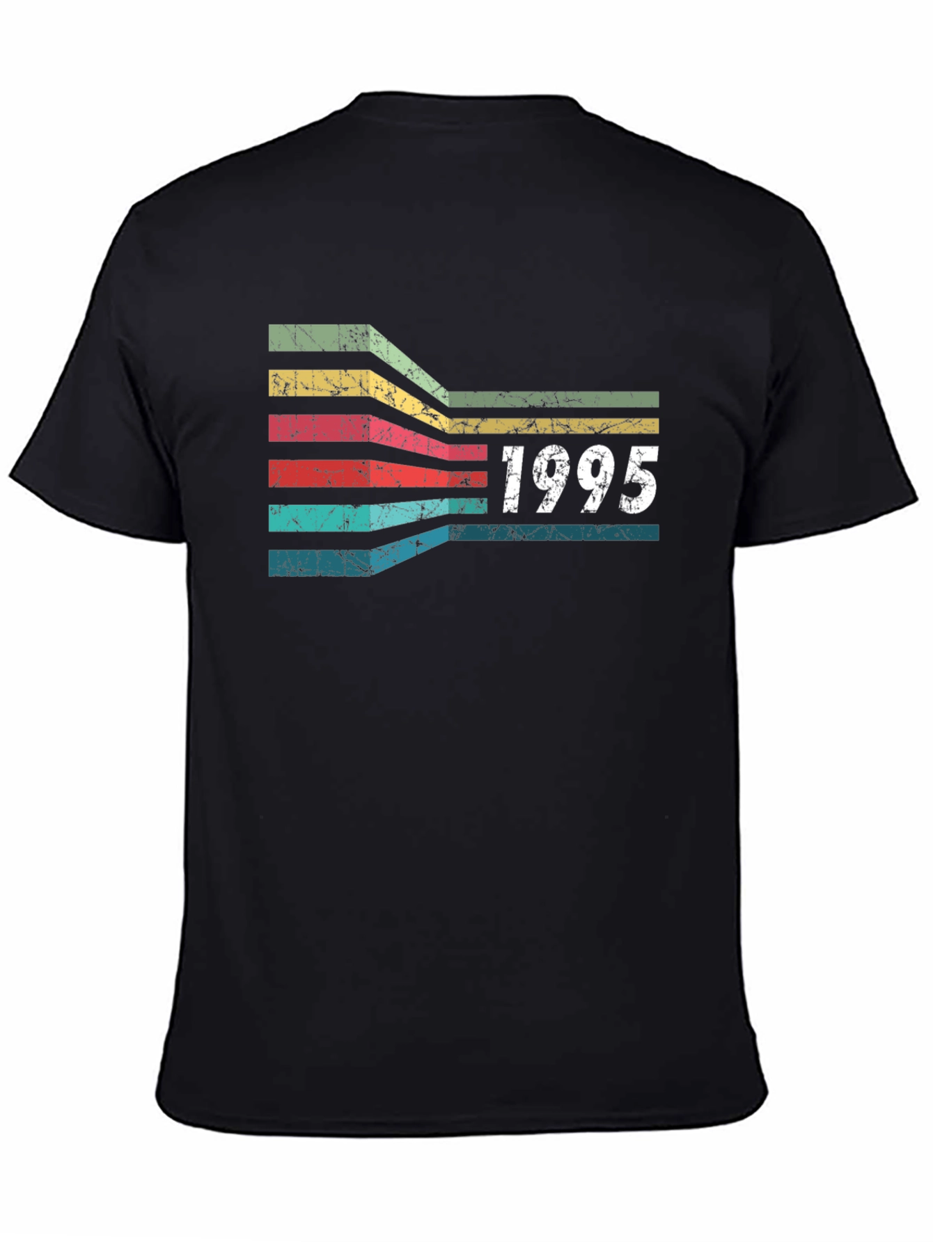 Black Retro 1995 Birthday T-Shirt - Vintage Style view 4
