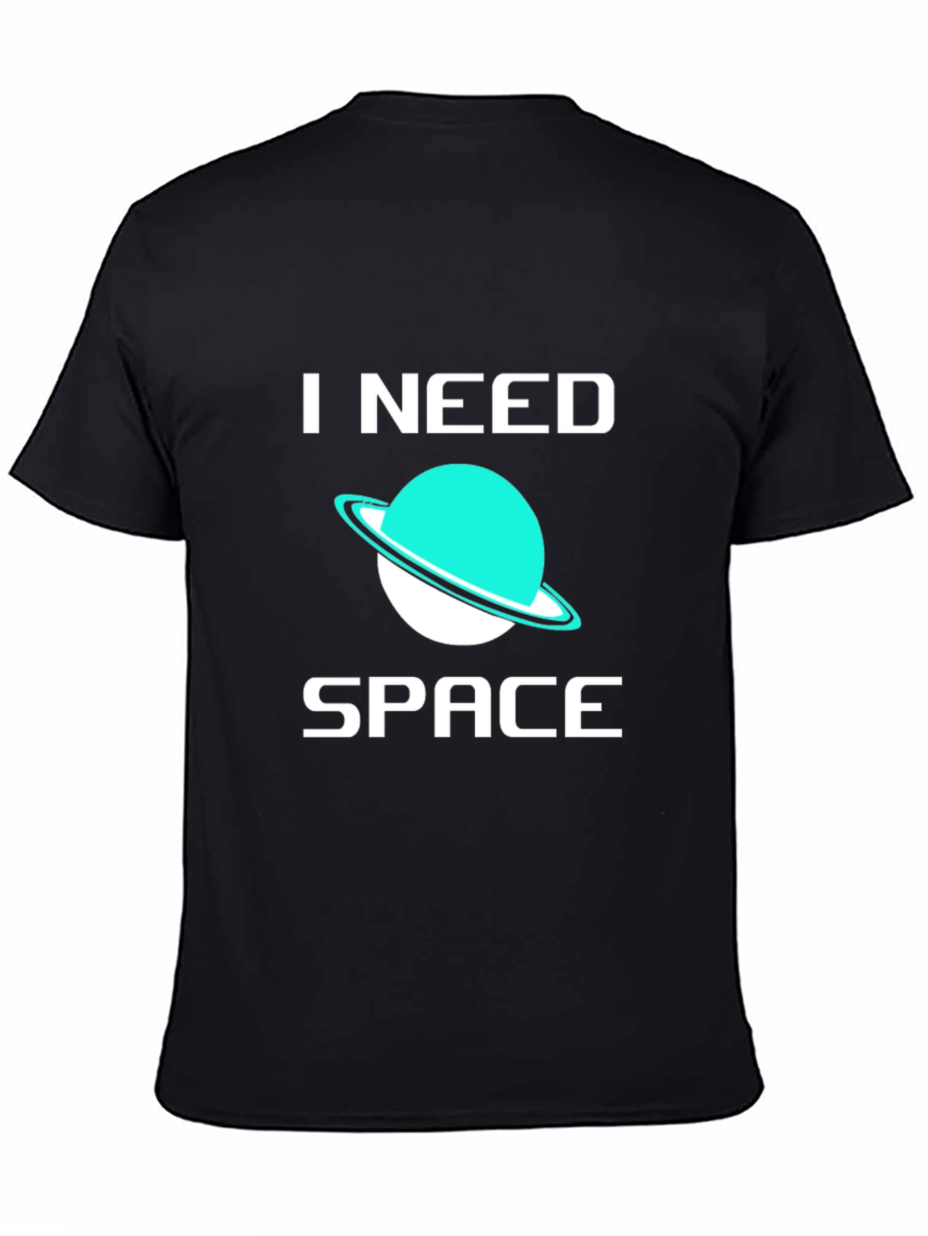Black I Need Space T-Shirt - Trendy Graphic Tee view 4
