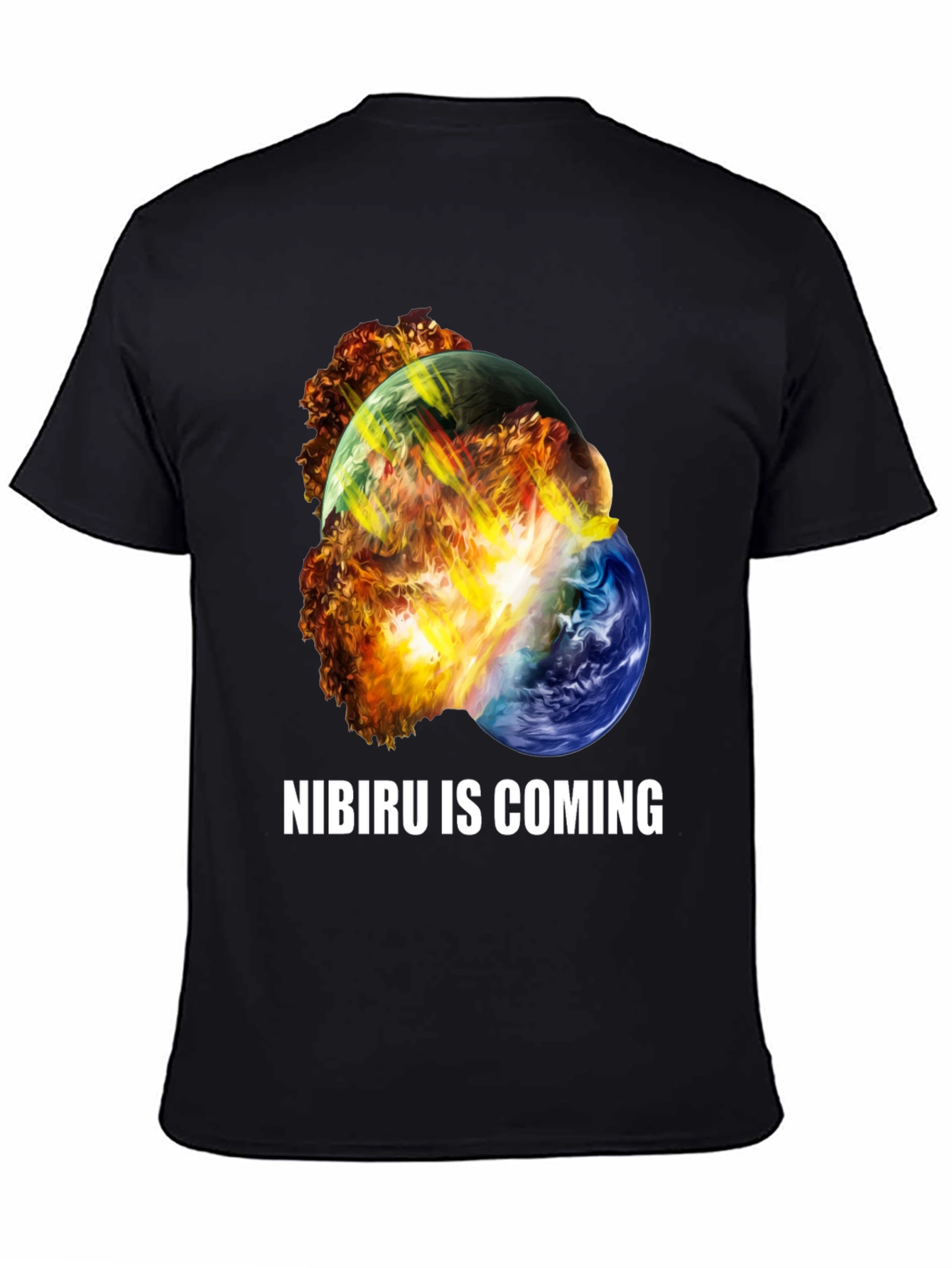Black Nibiru is Coming Graphic Tee view 4