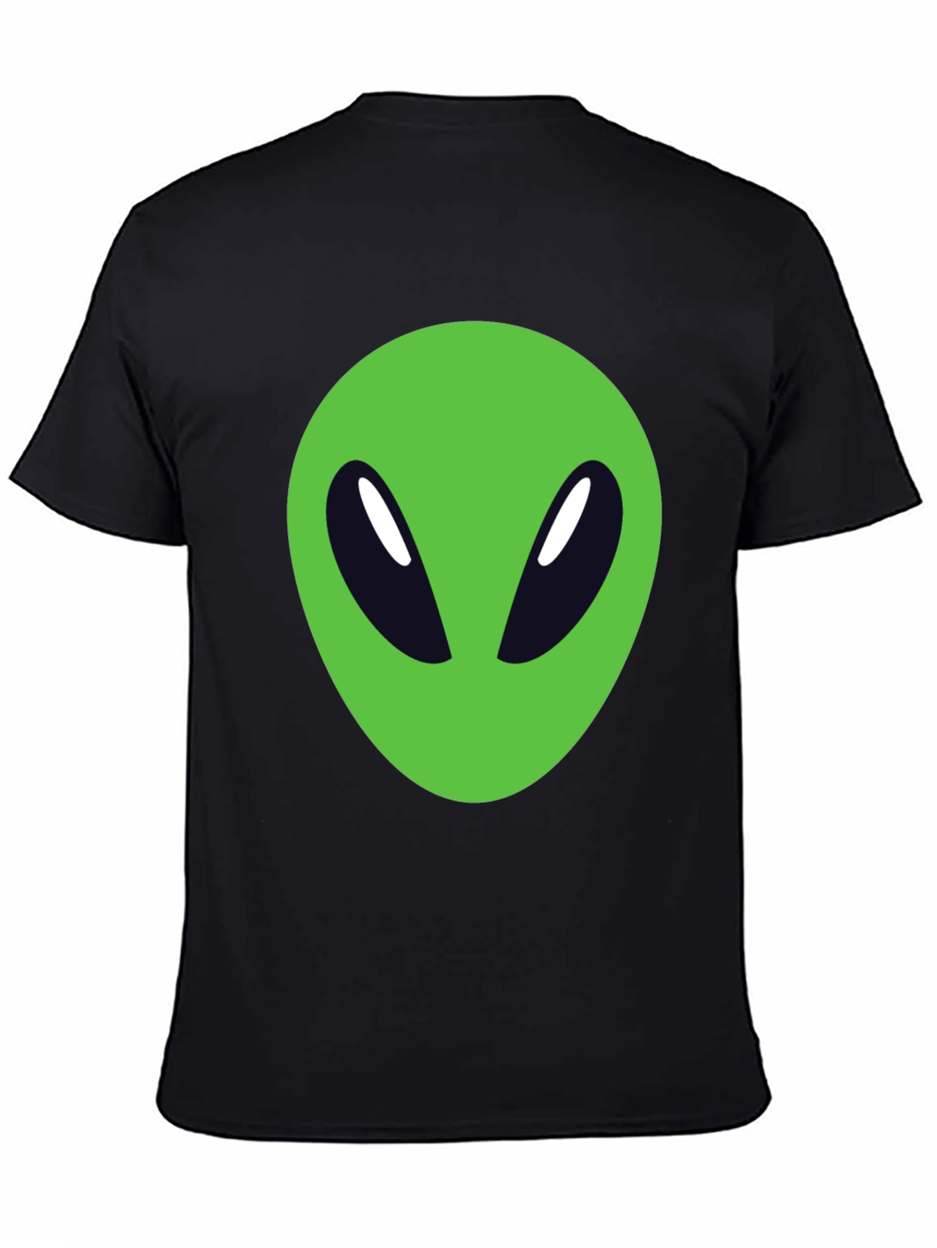 Black Alien Graphic Tee - Black Cotton Blend view 4