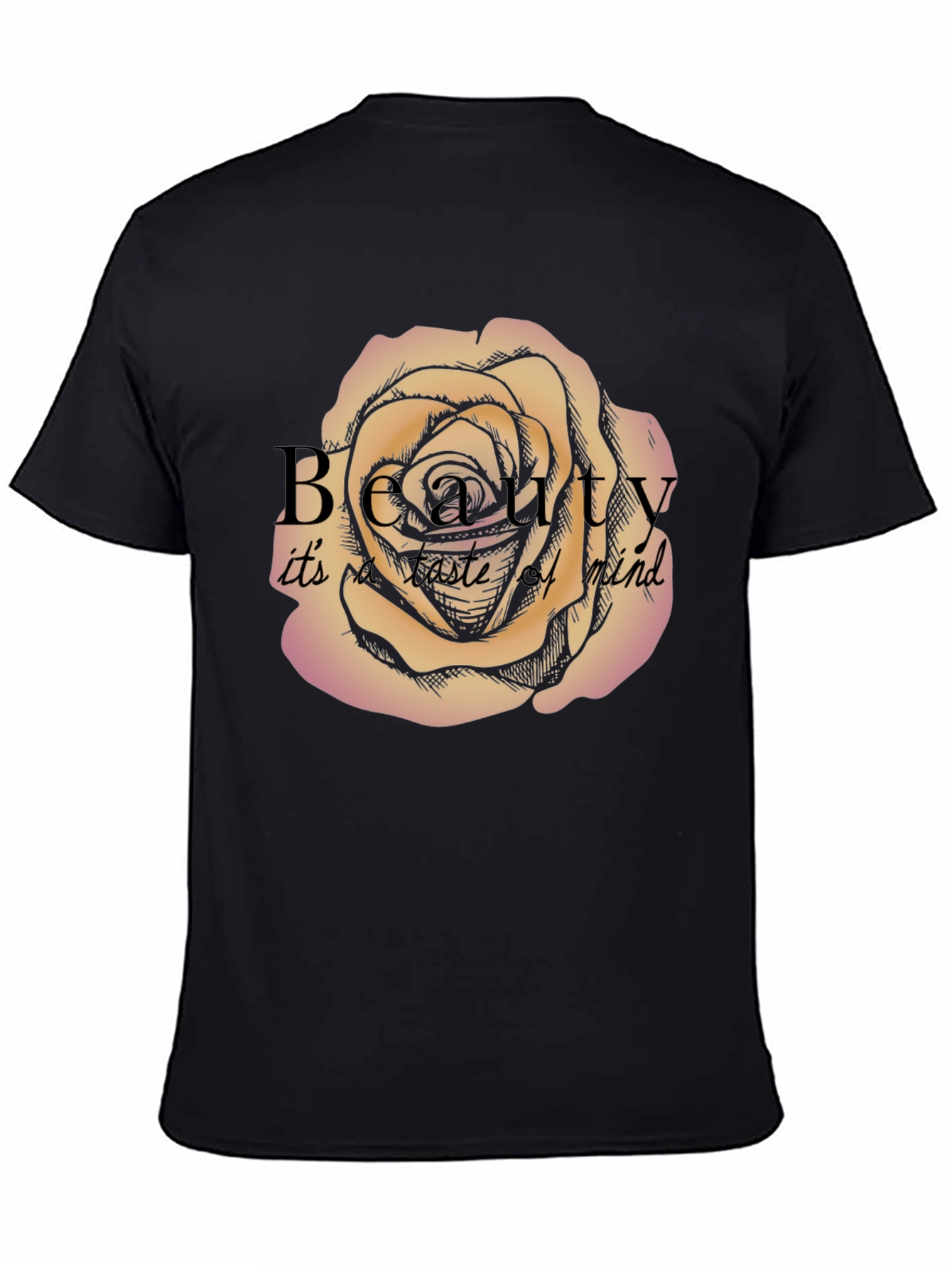 Black Beauty T-Shirt - Rose Design view 4