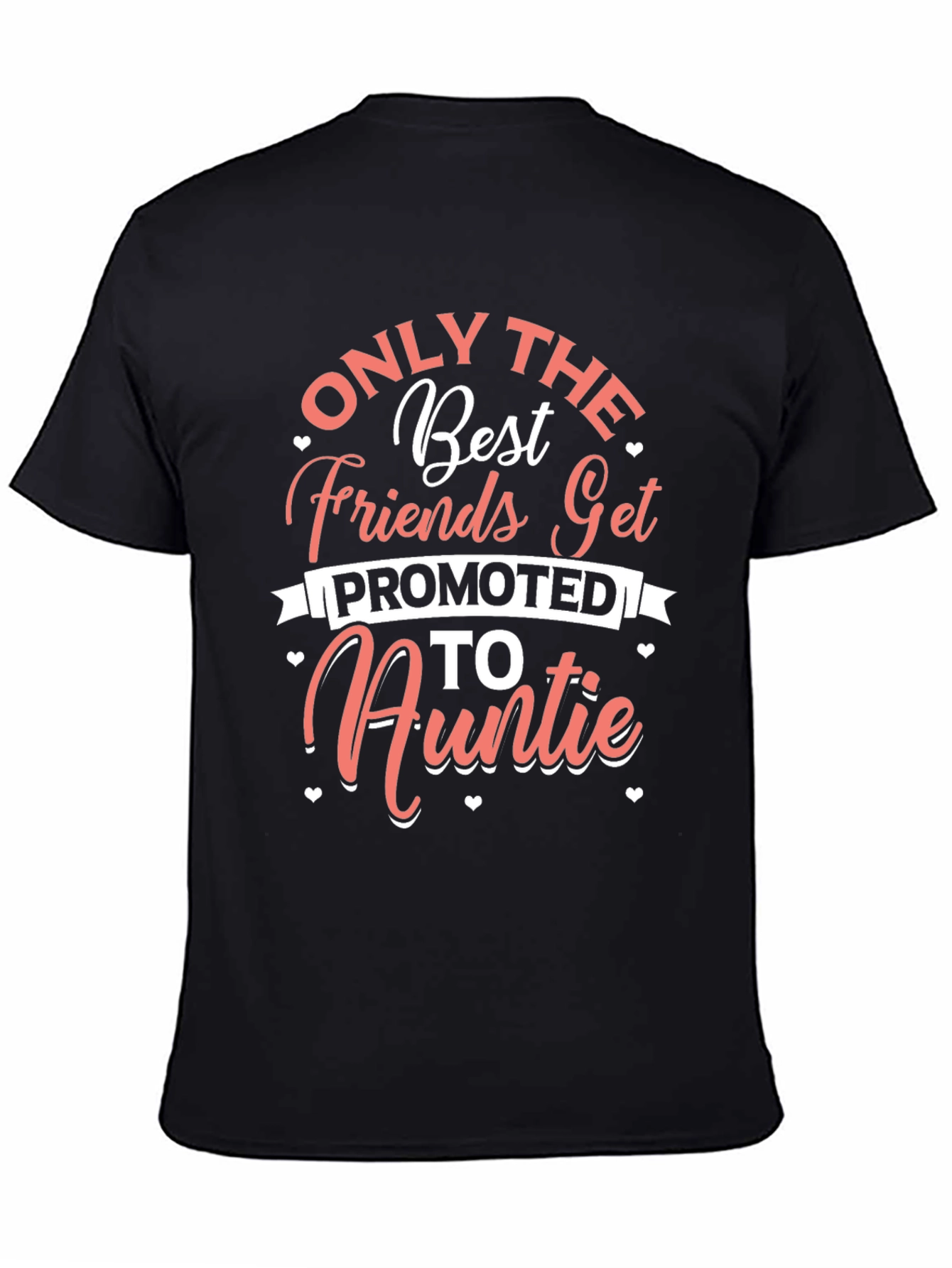 Black Best Friends Get Promoted to Auntie T-Shirt view 4