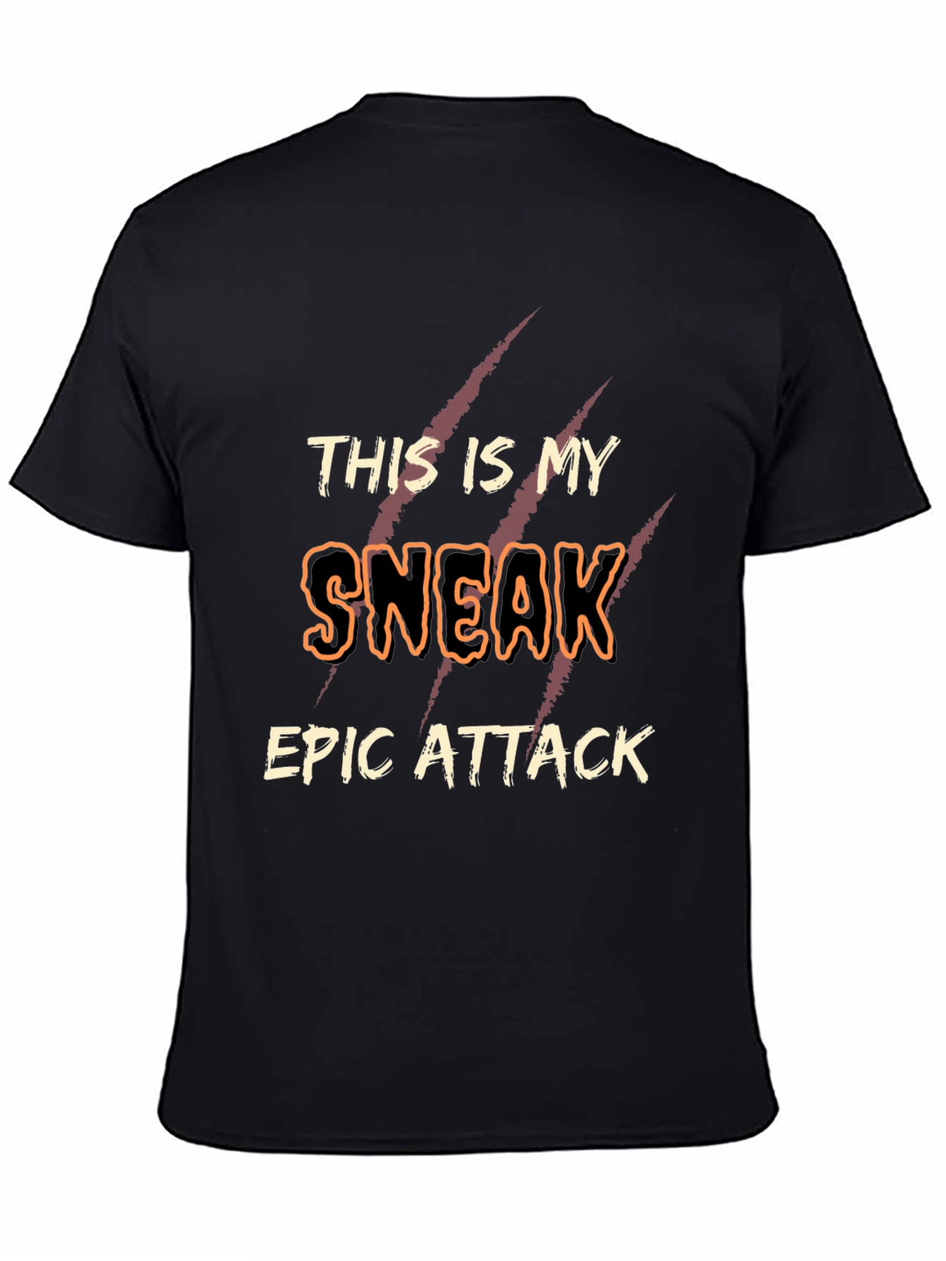 Black This Is My Sneak Epic Attack T-Shirt view 4