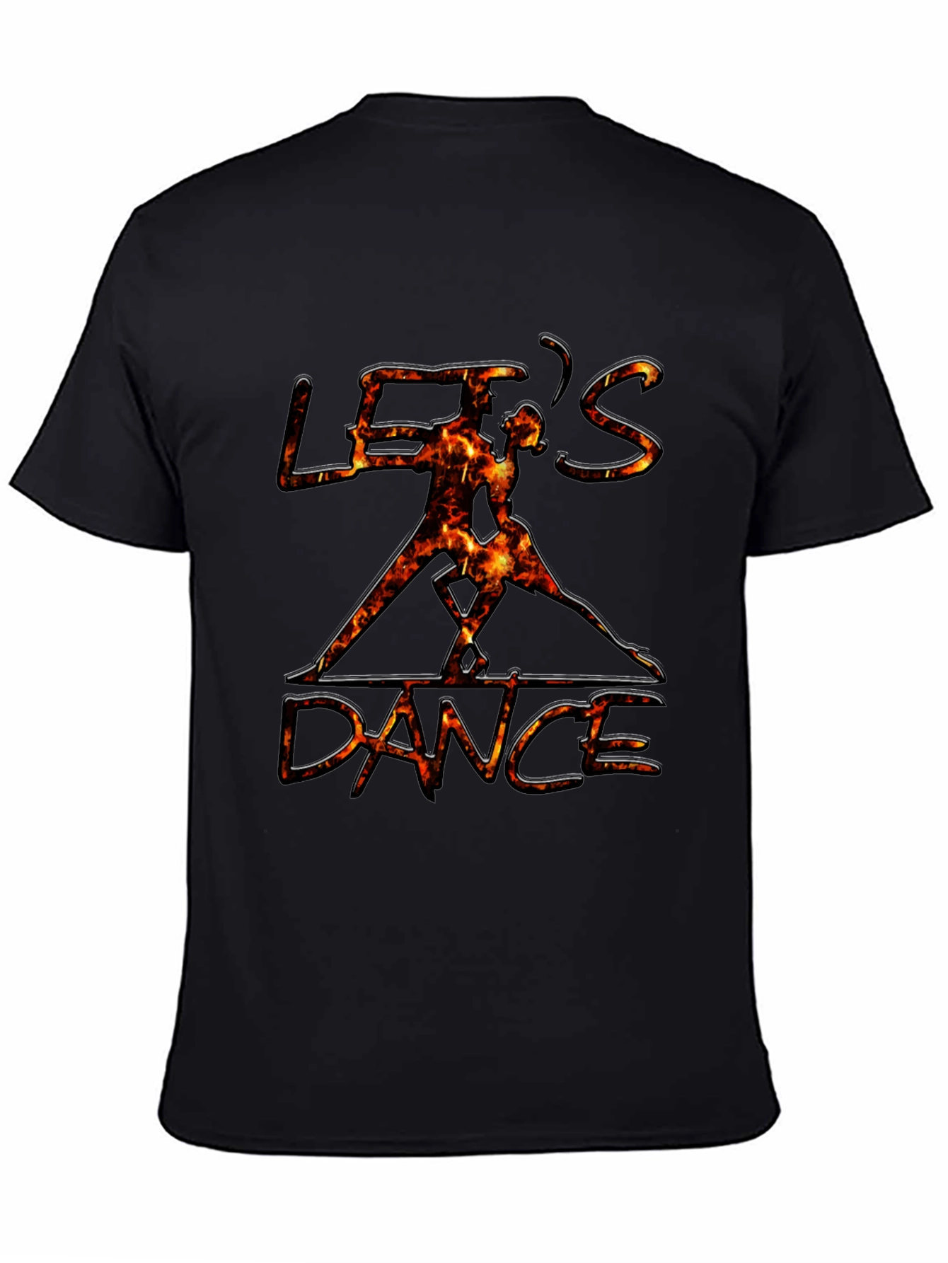 Black Let's Dance Graphic Black T-Shirt view 4