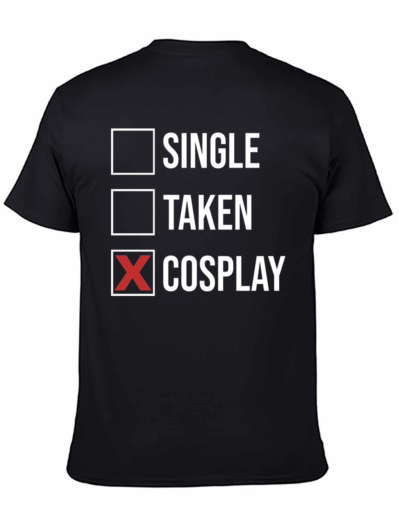 Black Cosplay T-Shirt - Single Taken Cosplay view 4