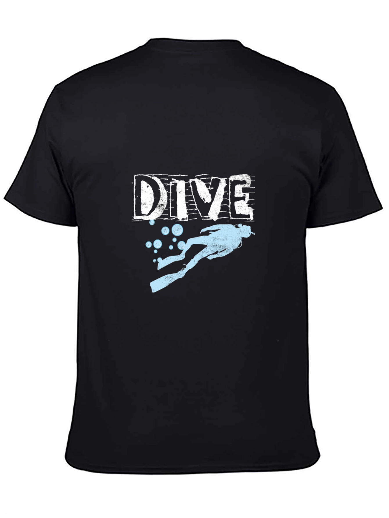 Black Dive T-Shirt - Scuba Diving Adventure Tee view 4