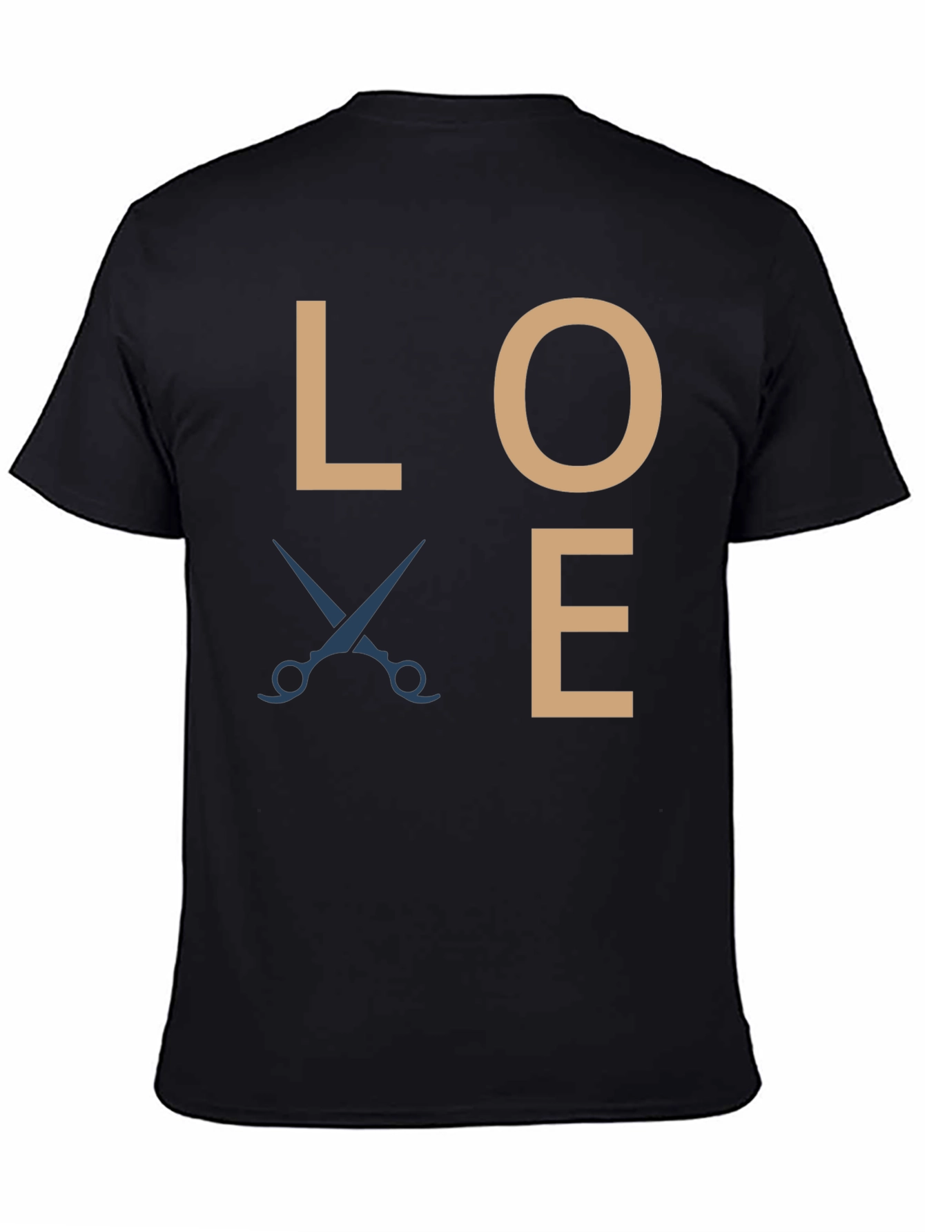 Black Love Hair Stylist T-Shirt - Barber Shop Tee view 4
