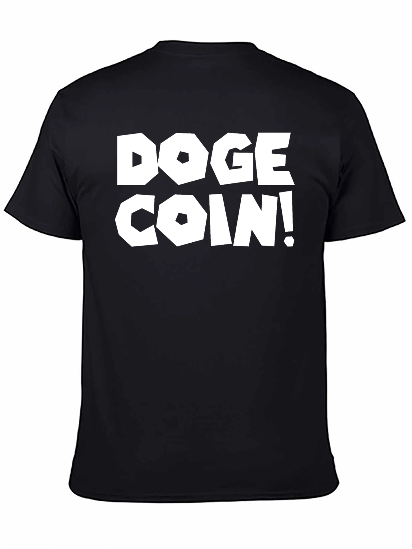 Black Doge Coin Black T-Shirt - Crypto Meme Tee view 4