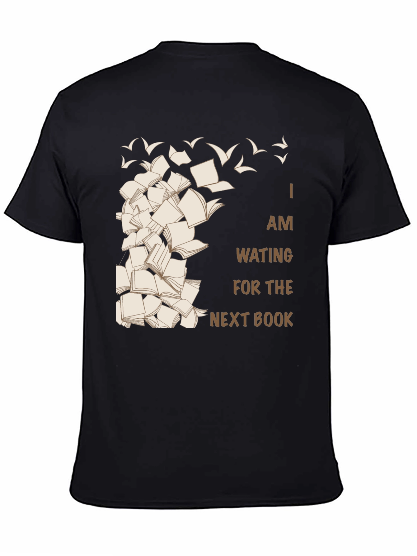 Black Book Lover's Tee: Waiting for the Next Book view 4