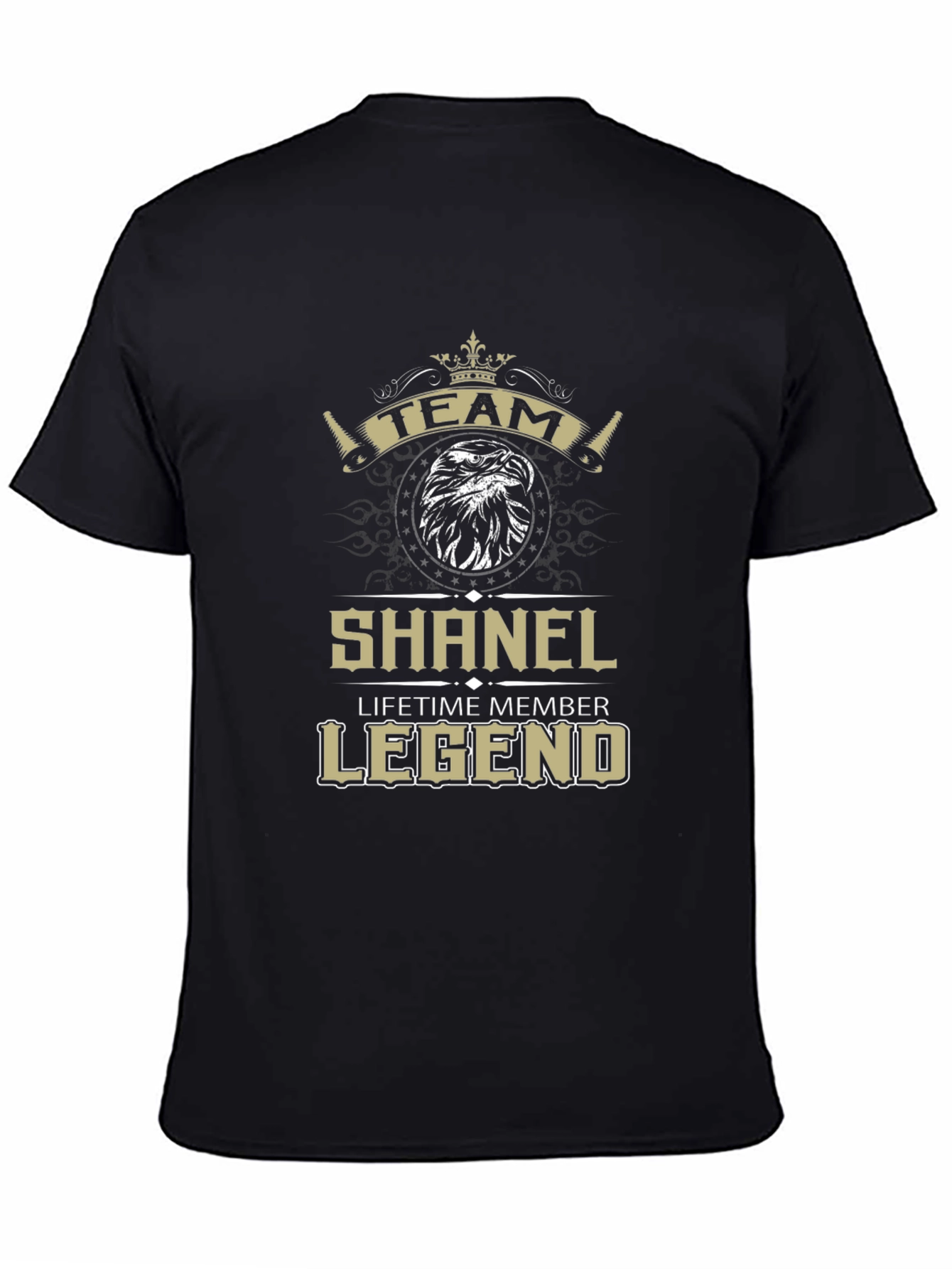 Black Shanel Legend T-Shirt: Team Lifetime Member view 4