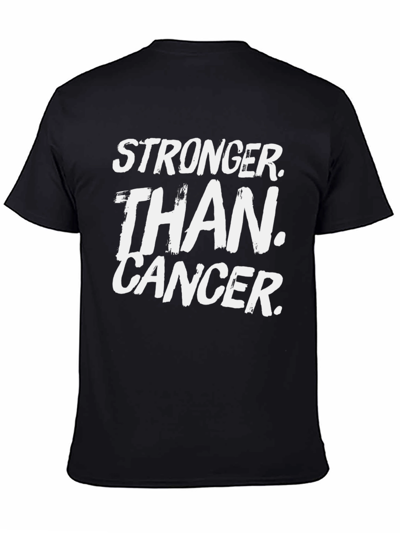 Black Stronger Than Cancer Graphic Tee view 4
