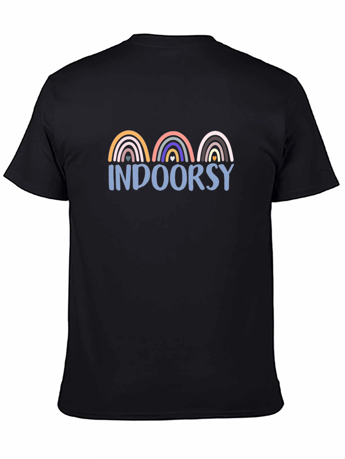 Black Indoorsy Rainbow Graphic Tee view 4