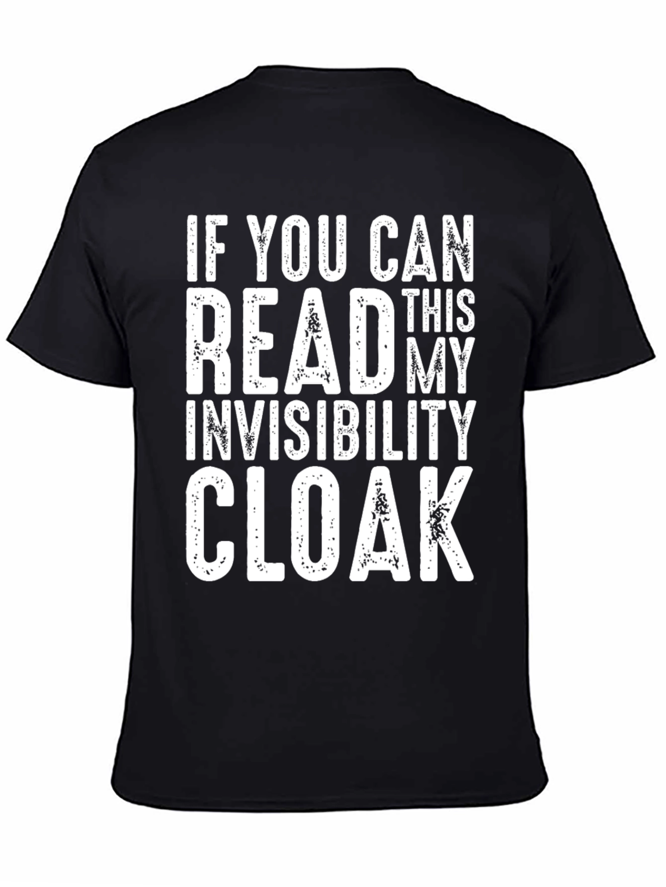 Black Invisibility Cloak Men's T-Shirt view 4