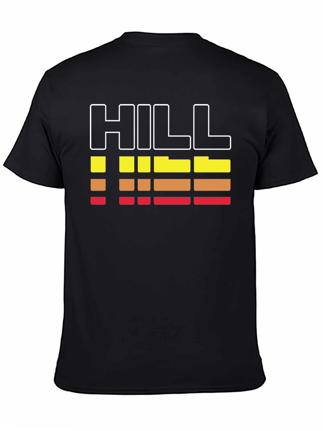 Black Retro HILL Graphic Tee - Cool Stripes view 4