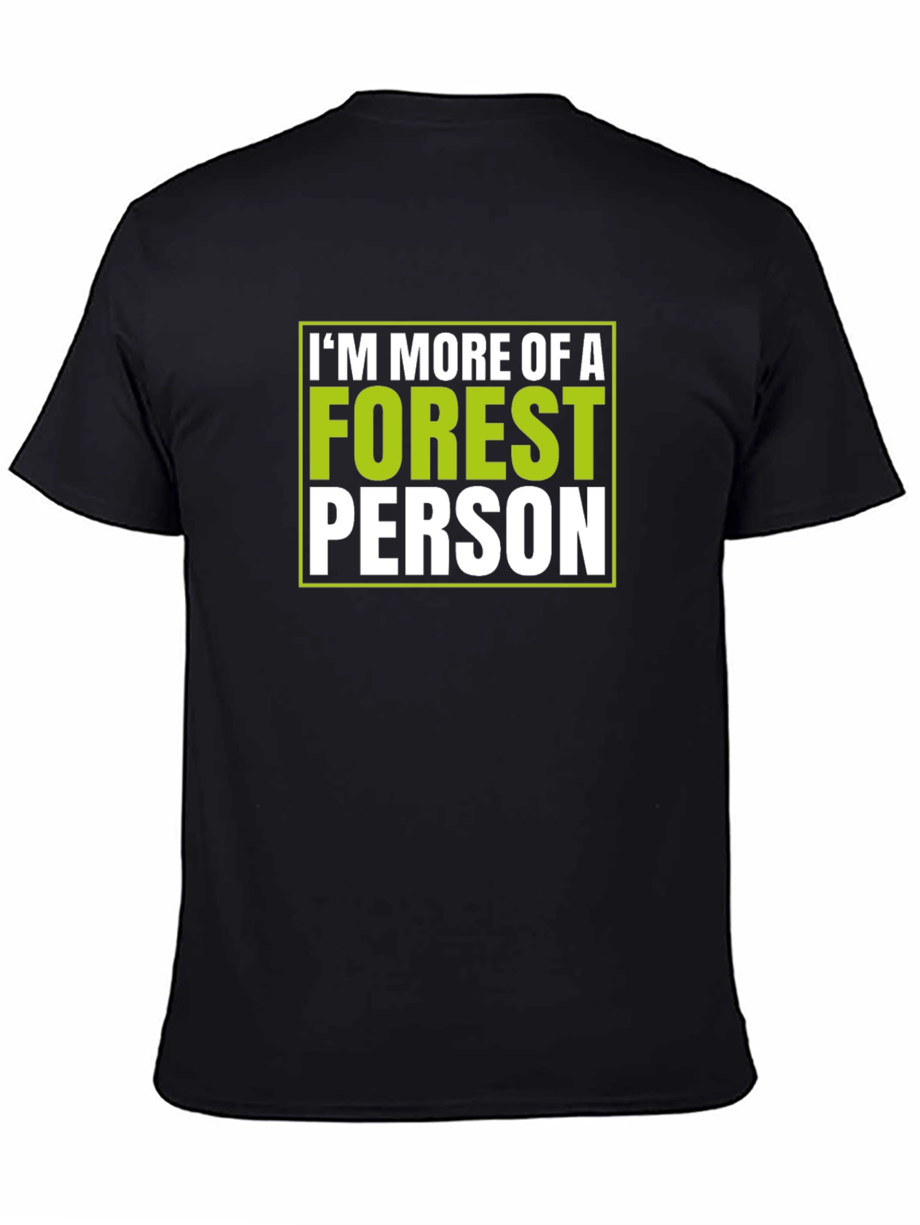 Black Forest Person Graphic T-Shirt - Nature Lover Tee view 4